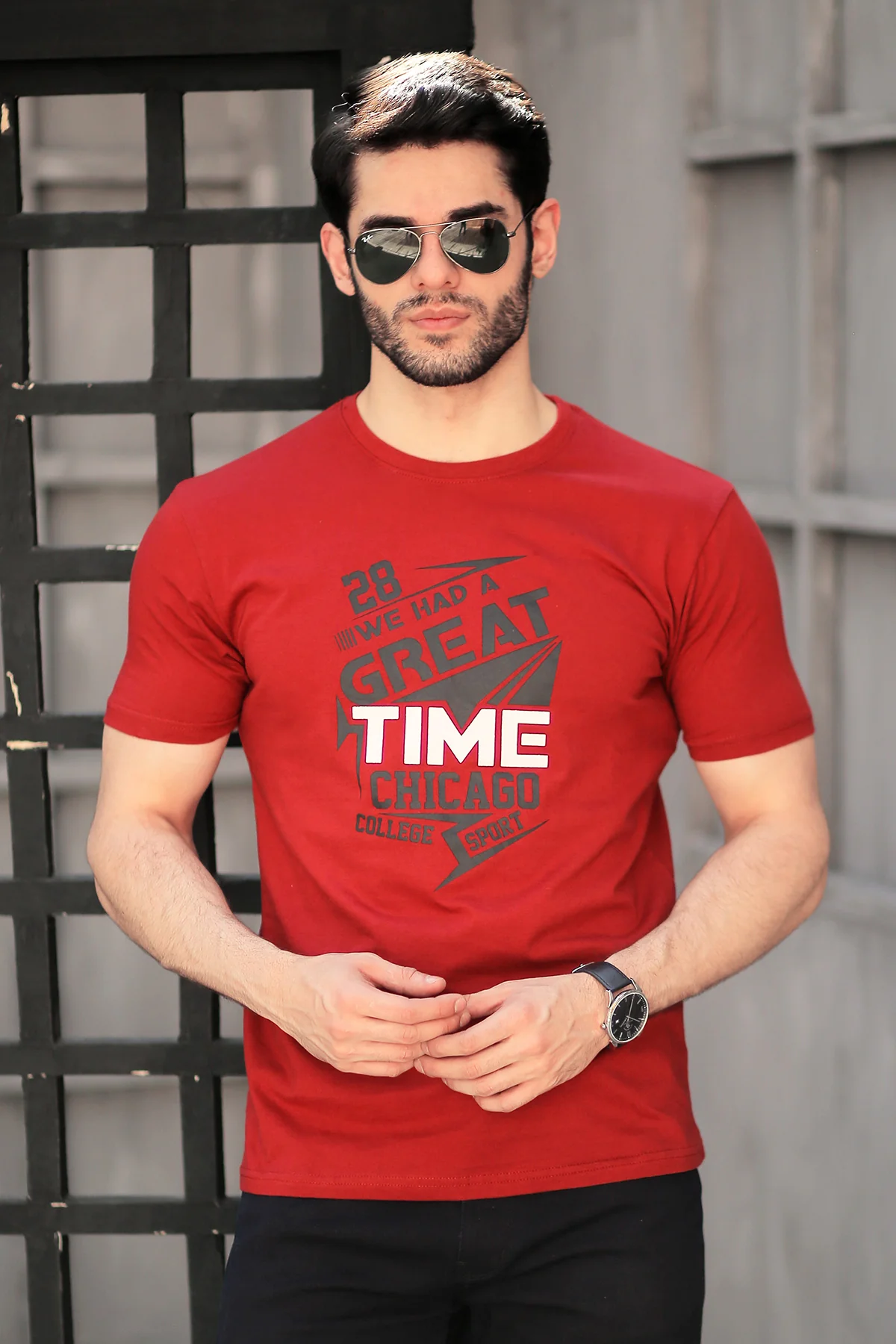 Mens "KRISTA" Graphic Casual T-Shirt