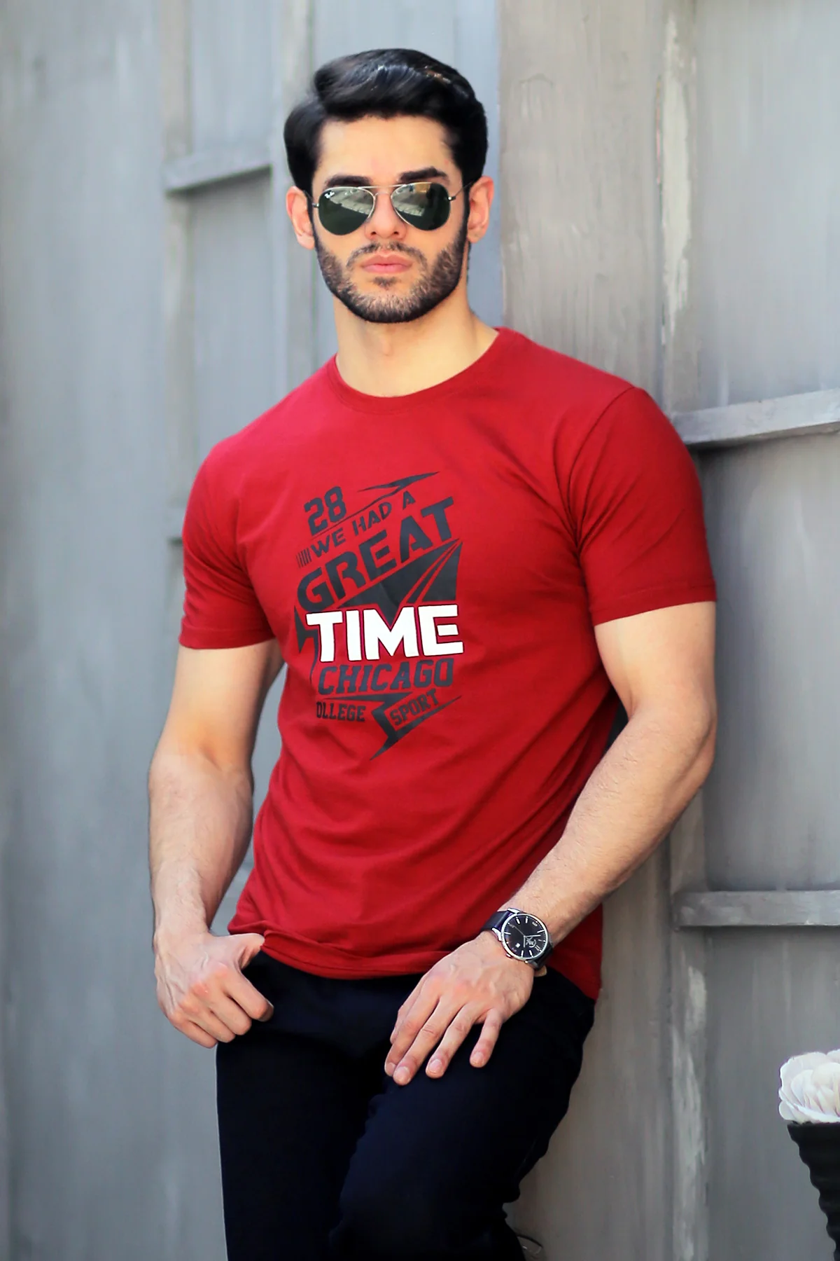 Mens "KRISTA" Graphic Casual T-Shirt - Image 2