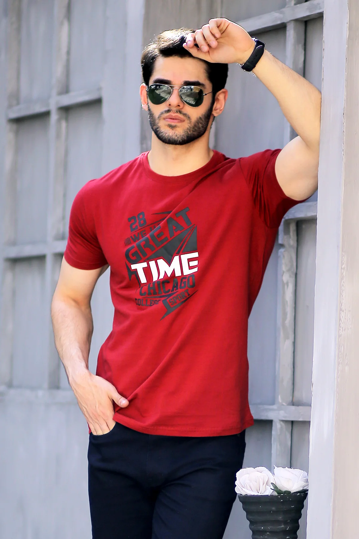Mens "KRISTA" Graphic Casual T-Shirt - Image 3