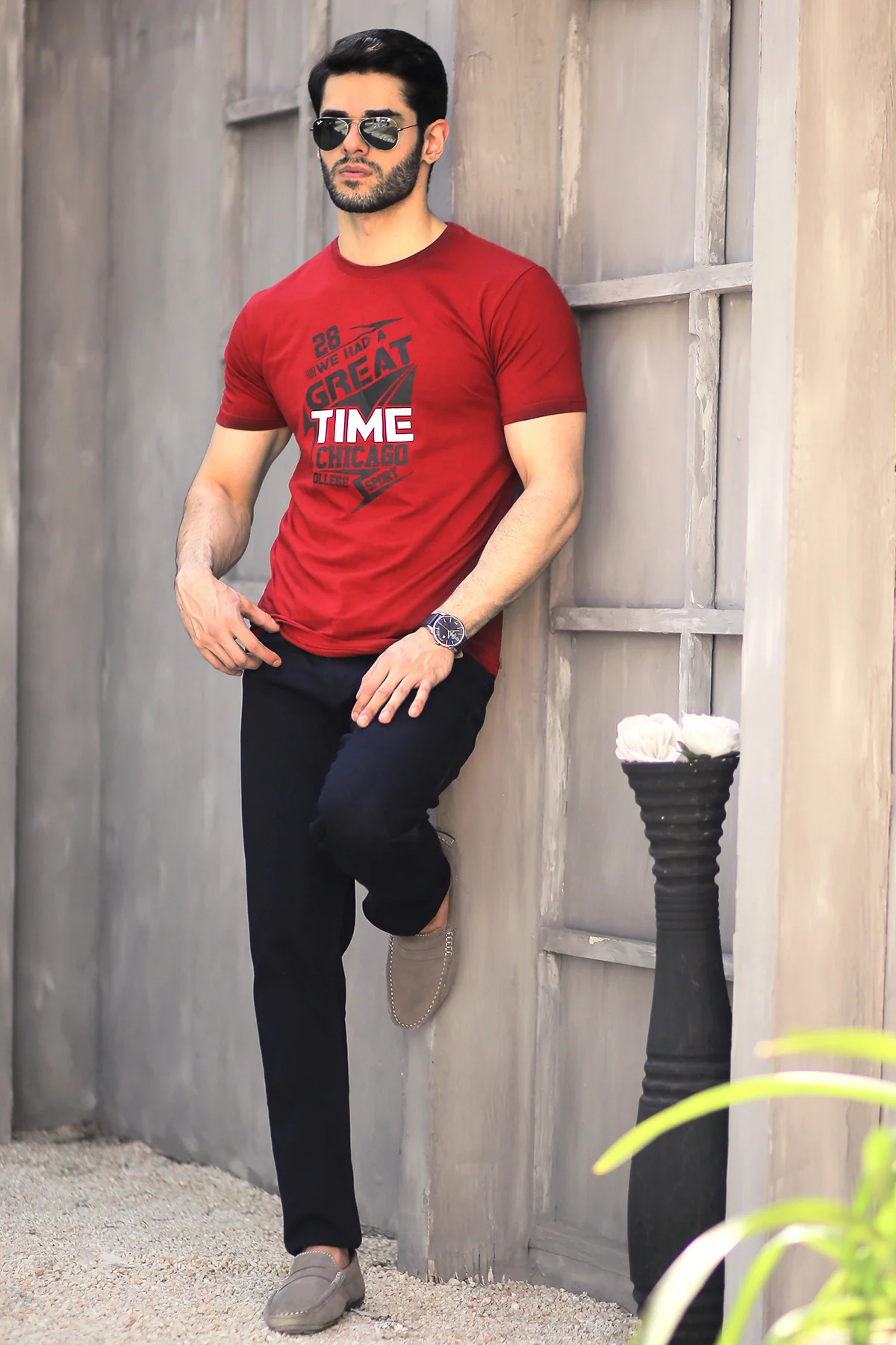 Mens "KRISTA" Graphic Casual T-Shirt - Image 4