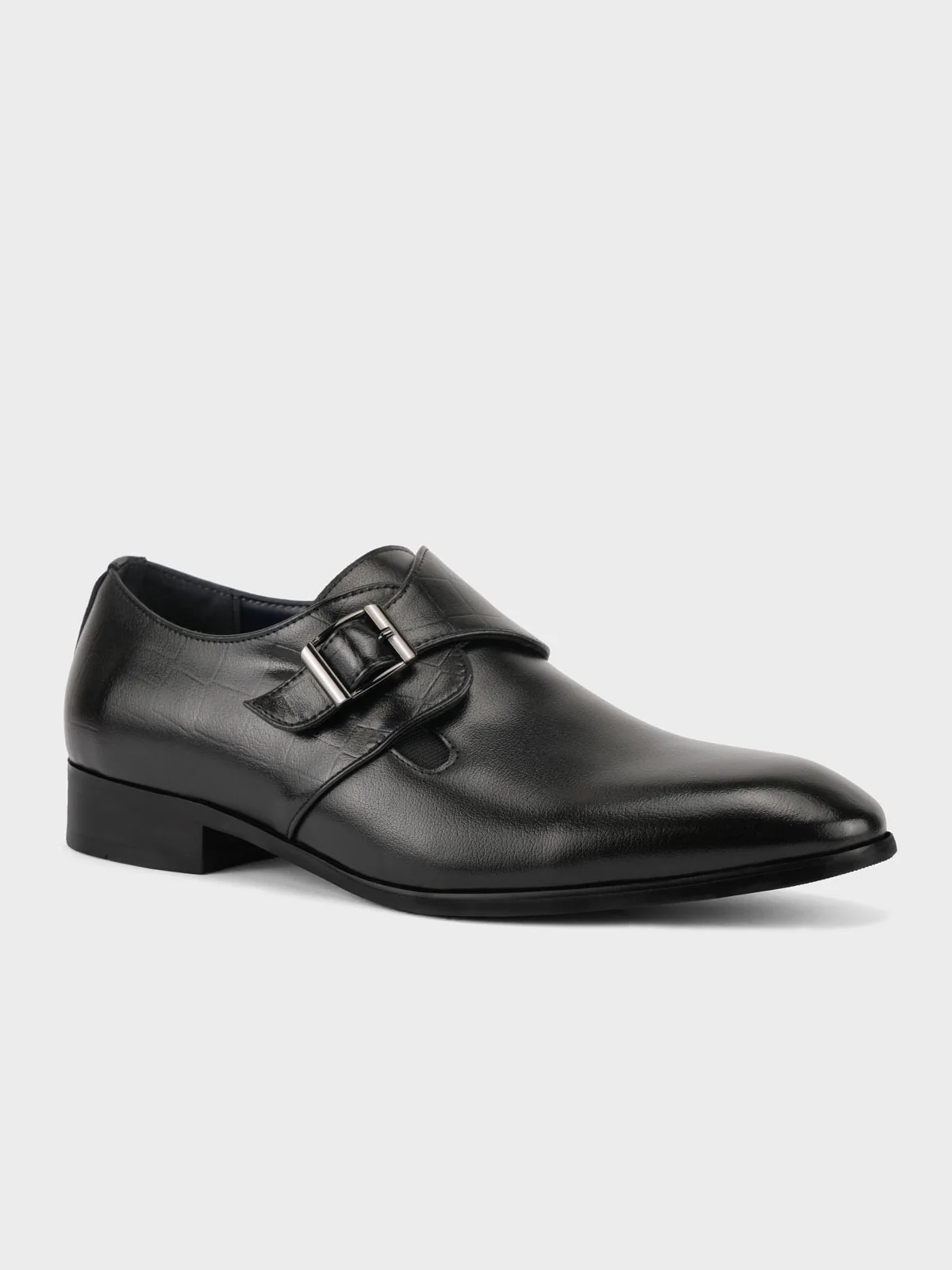 Mens "LAZARE" Monk Strap Leather Formal Shoes - Image 2