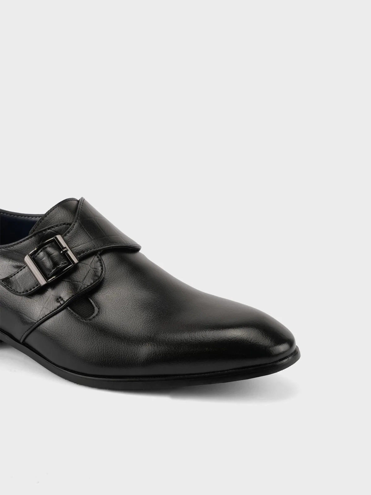 Mens "LAZARE" Monk Strap Leather Formal Shoes - Image 7