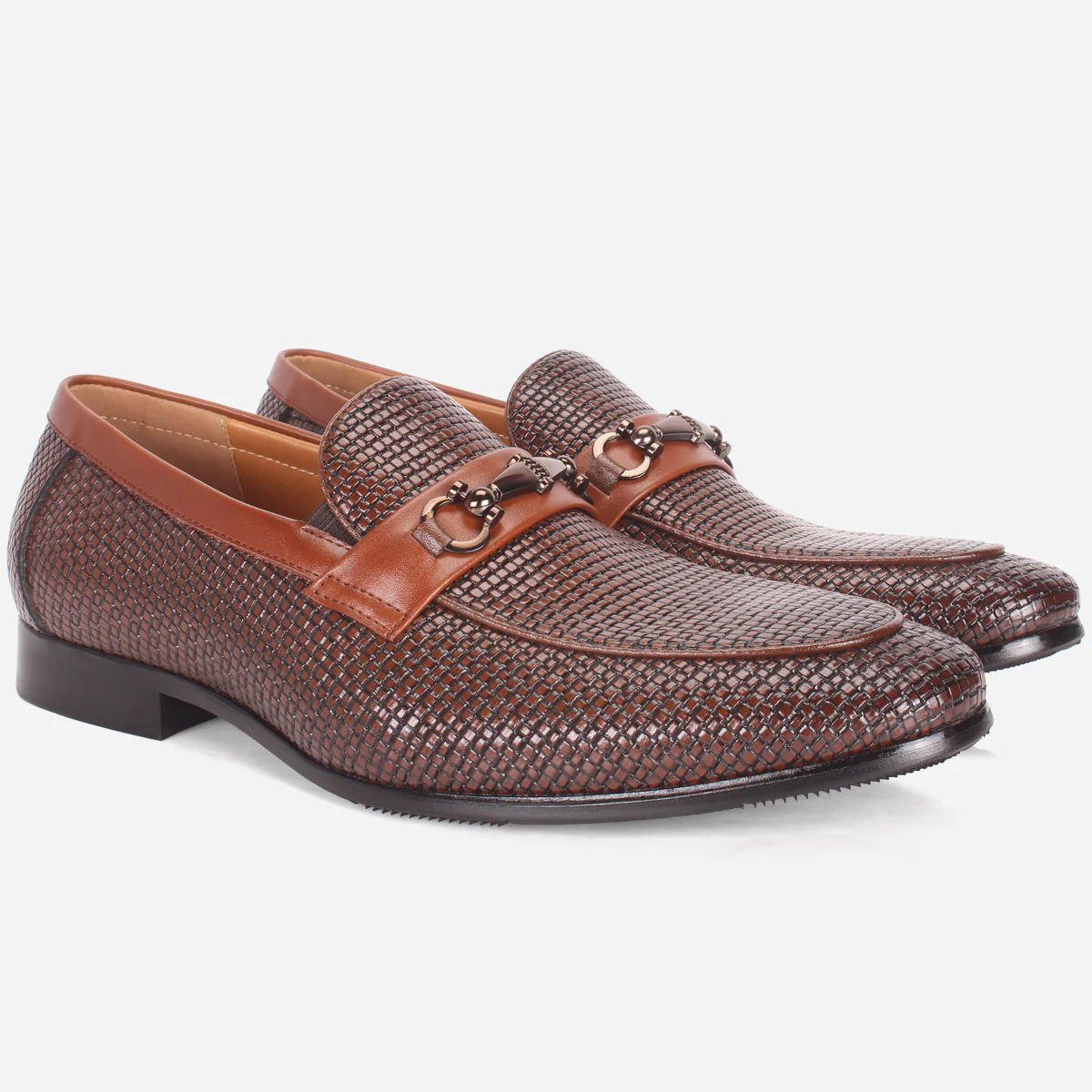 Mens "LIAM" Leather Office Formal Slide In Shoes - Image 2