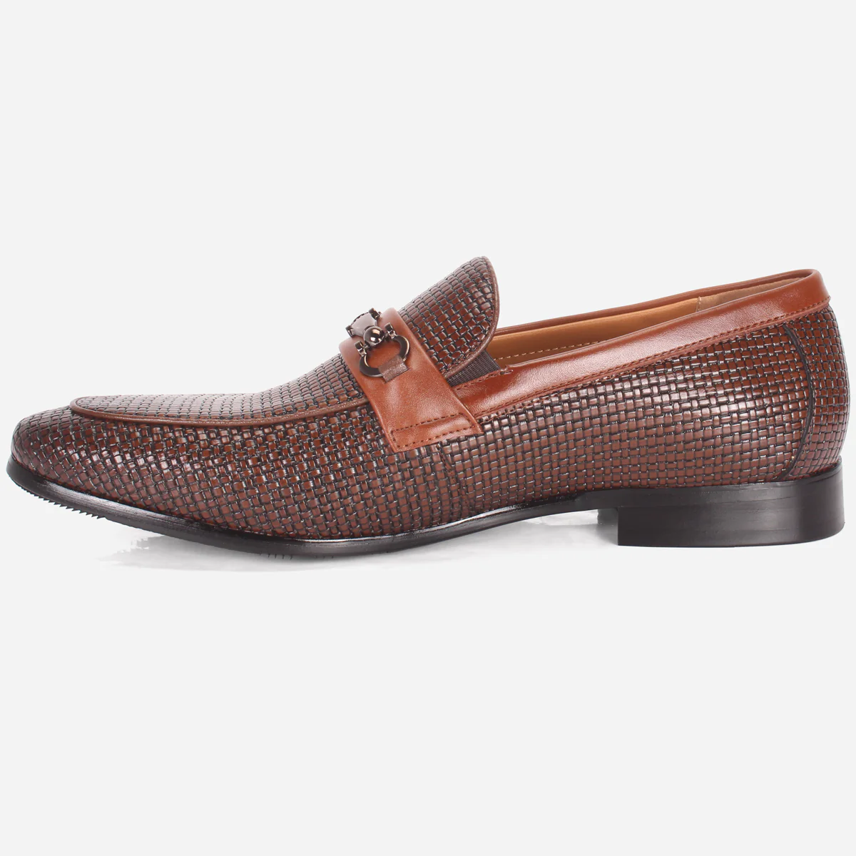 Mens "LIAM" Leather Office Formal Slide In Shoes - Image 3