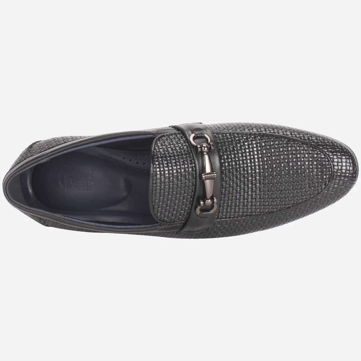 Mens "LIAM" Leather Office Formal Slide In Shoes - Image 4