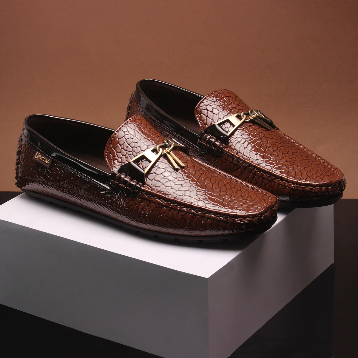 Mens "LZAN" Casual Comfy Moccasin Shoes - Image 6