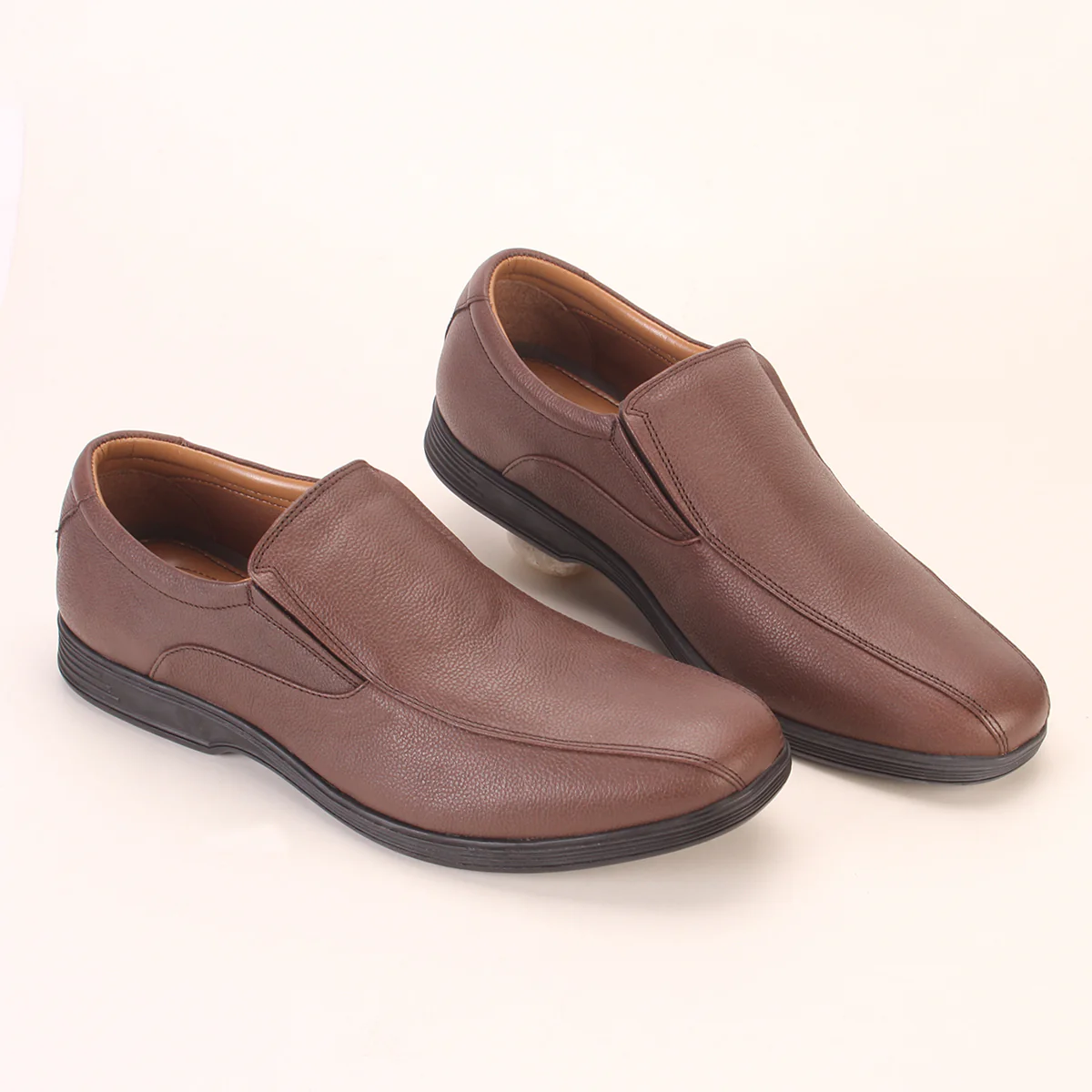 Mens "MANDY" Leather Formal Slip-on Dress Shoes - Image 6