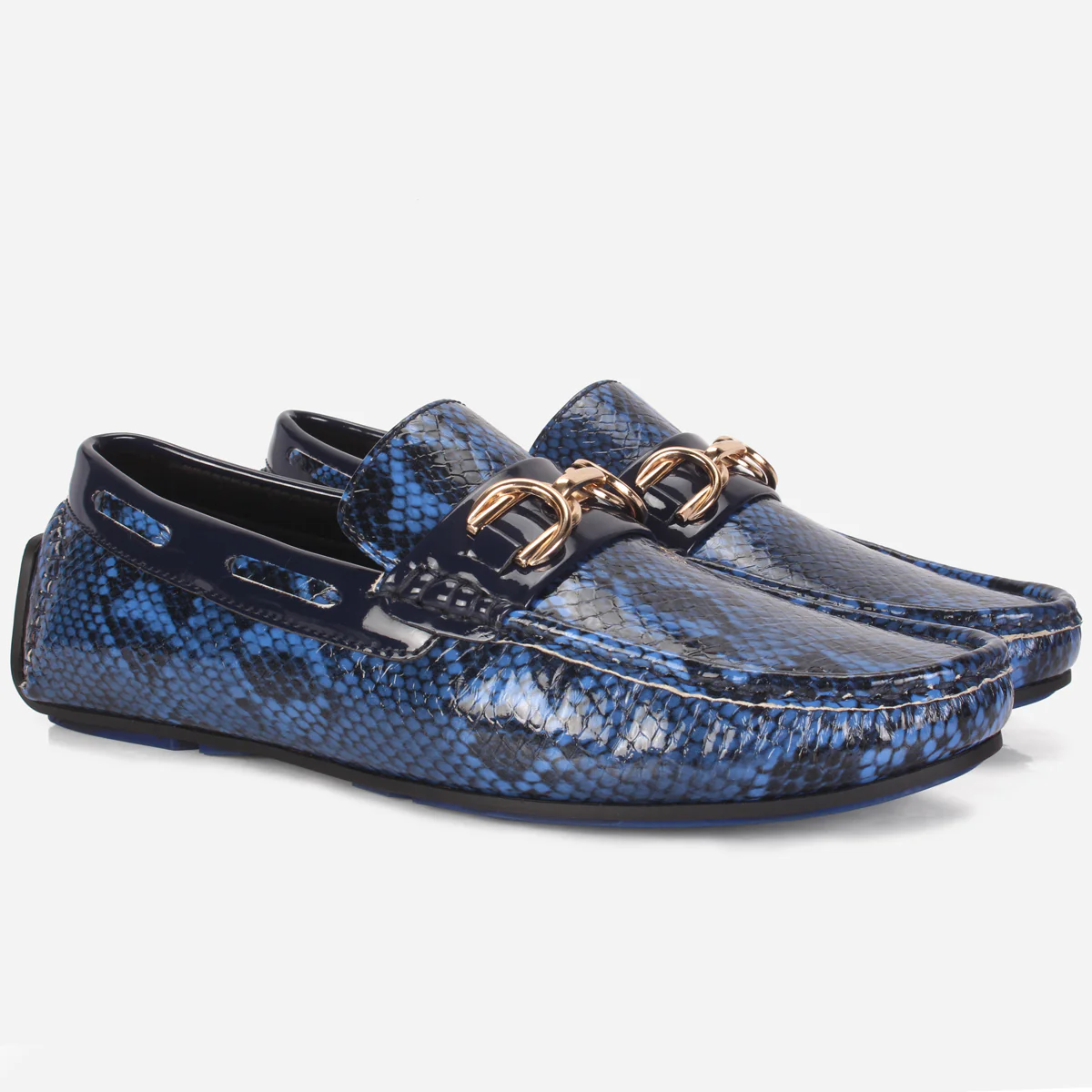 Mens "MARTIN" Textured Slide-in Loafers Shoes - Image 2