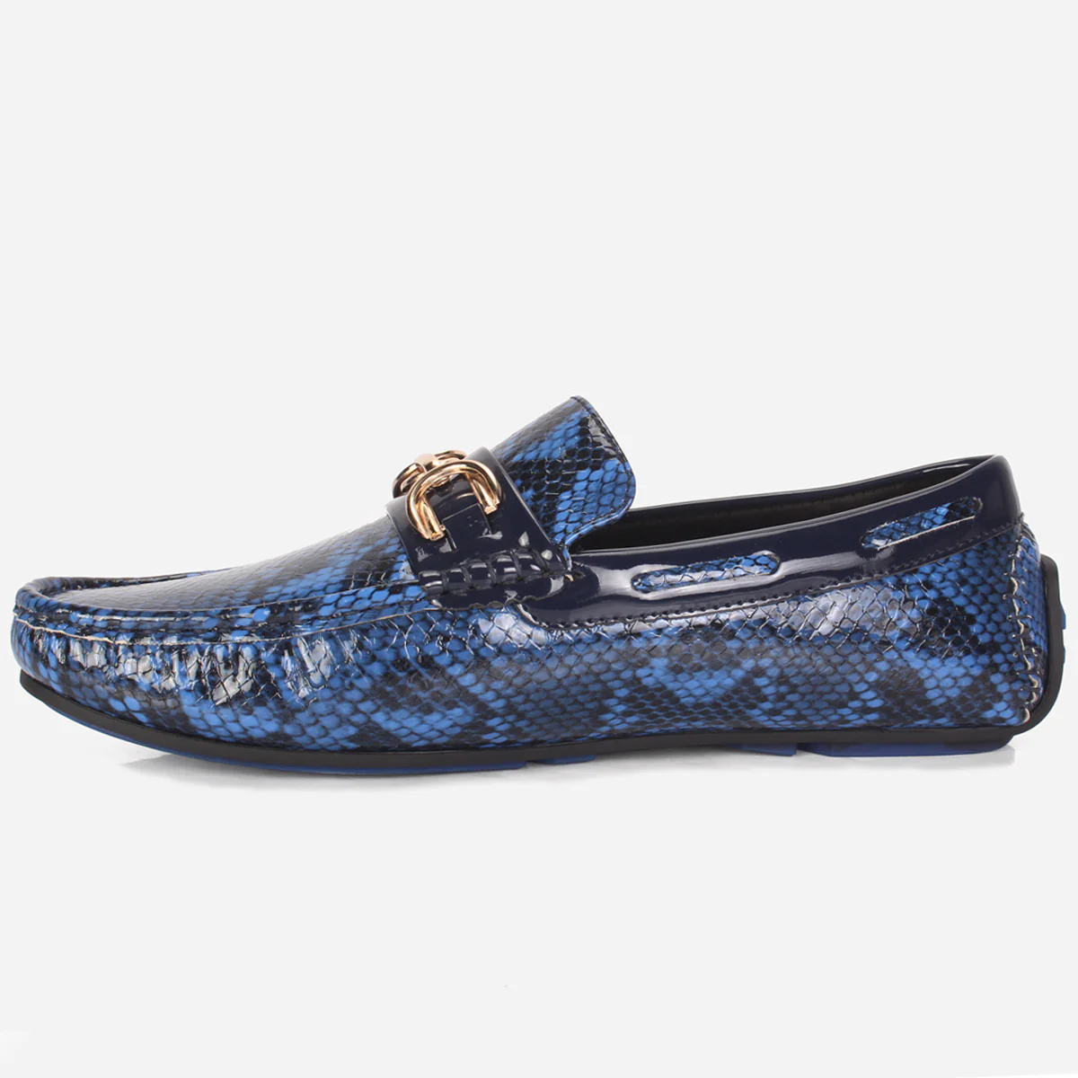 Mens "MARTIN" Textured Slide-in Loafers Shoes - Image 3