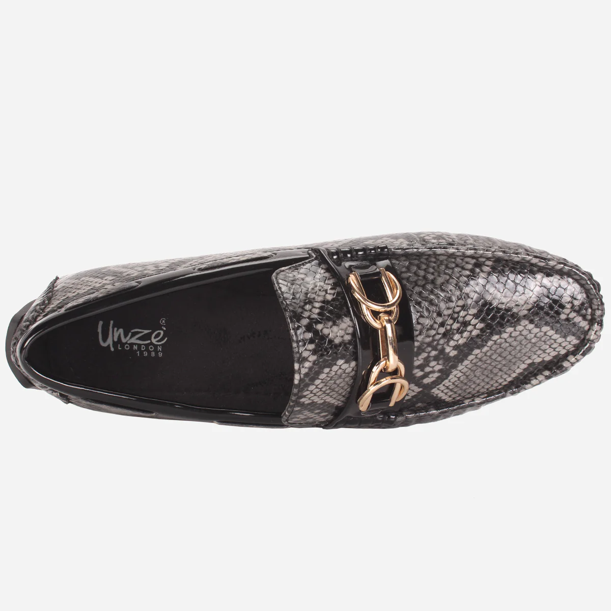Mens "MARTIN" Textured Slide-in Loafers Shoes - Image 4