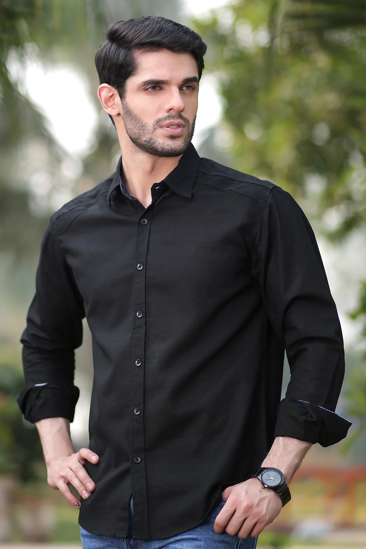 Mens "MASON" Cotton Full Sleeves Casual Shirt