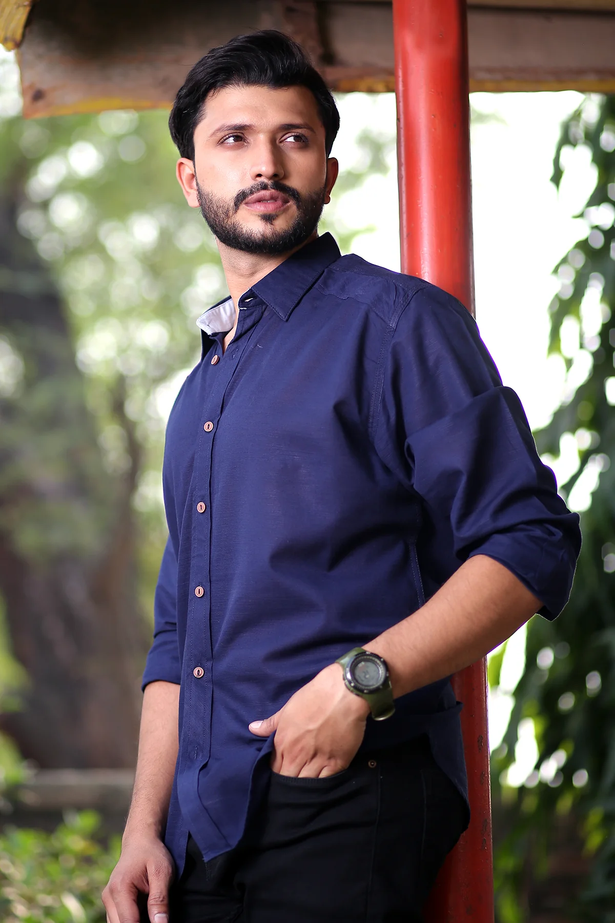 Mens "MASON" Cotton Full Sleeves Casual Shirt - Image 3