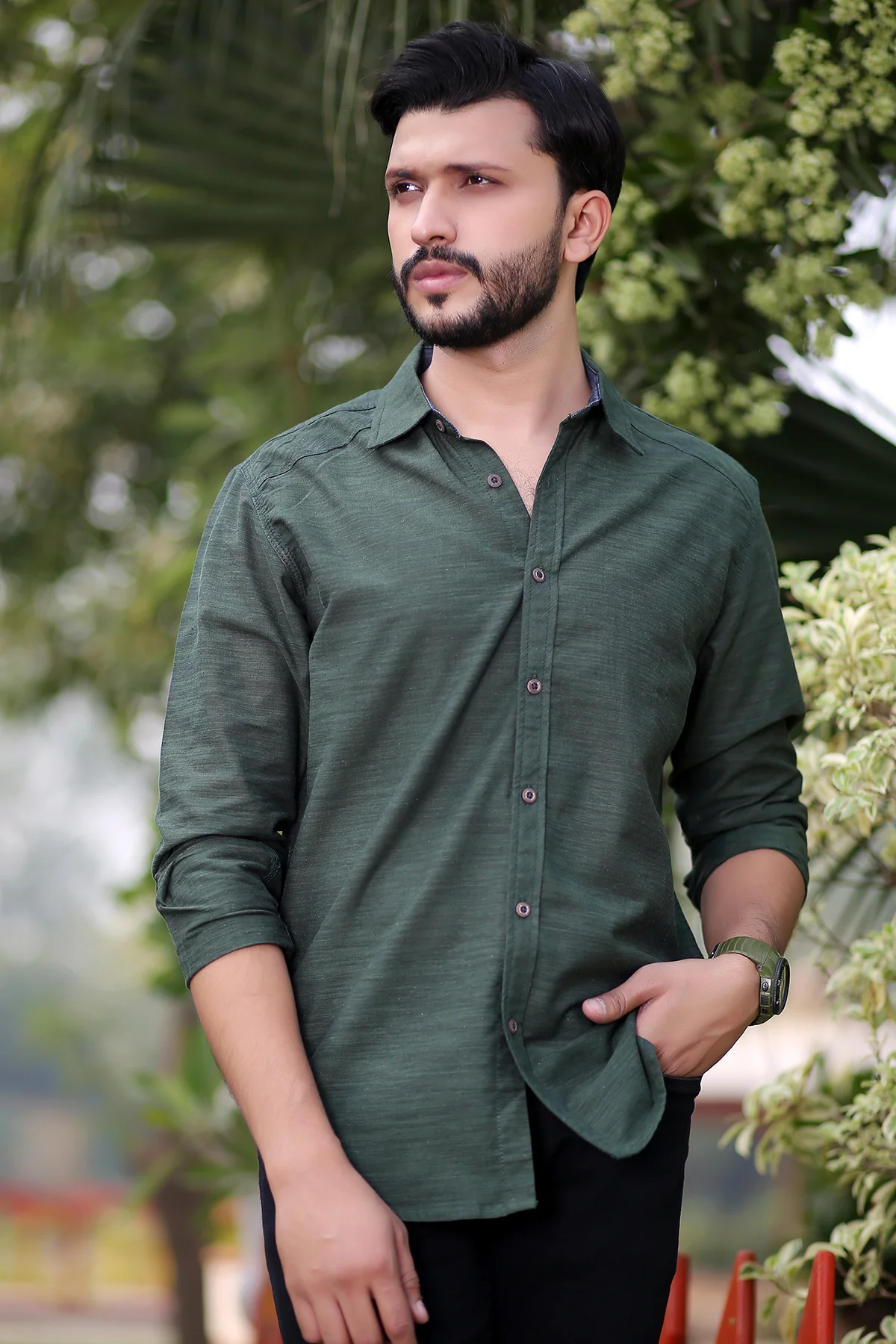 Mens "MASON" Cotton Full Sleeves Casual Shirt - Image 2
