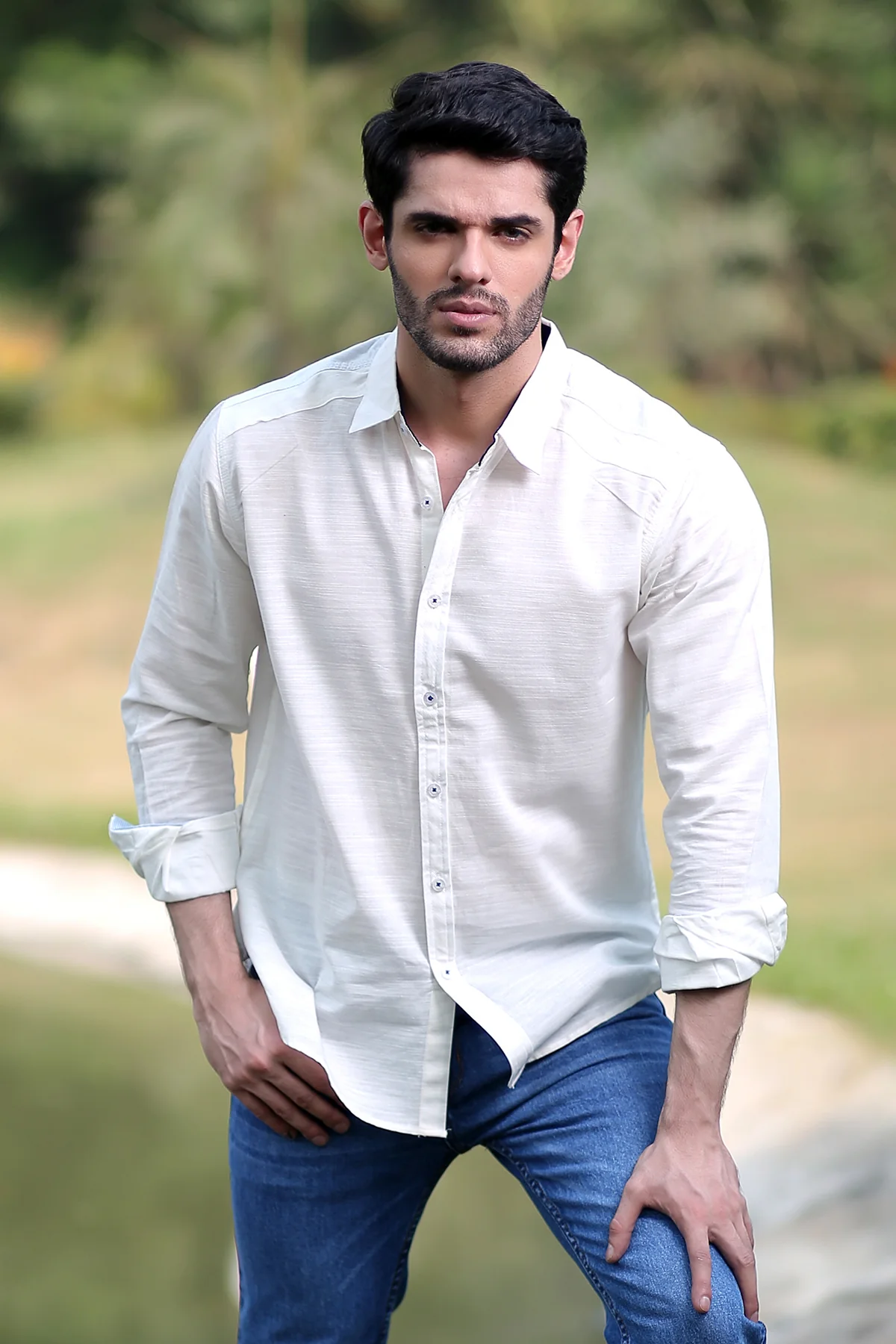Mens "MASON" Cotton Full Sleeves Casual Shirt - Image 3
