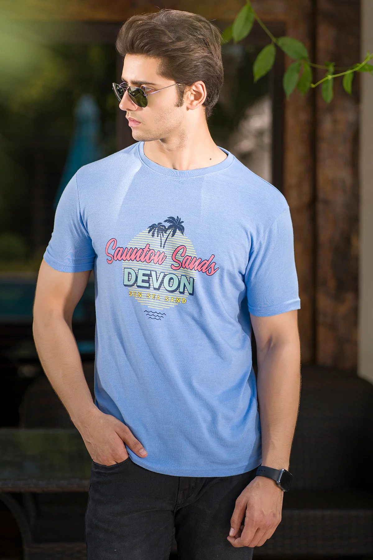 "MASOUD" Classic Crew Neck Summer T-Shirt - Image 2