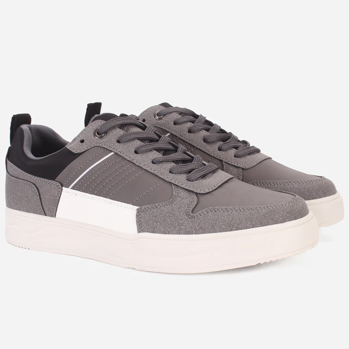 Mens "MAURICE" Comfy Lace Up Trainers - Image 2
