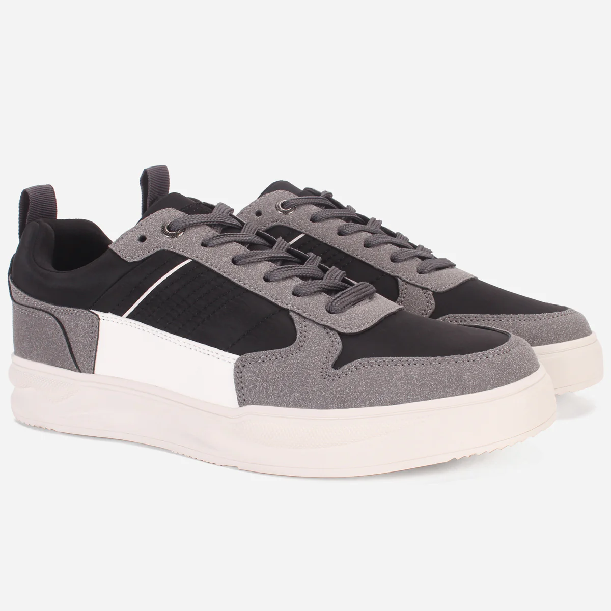 Mens "MAURICE" Comfy Lace Up Trainers - Image 2