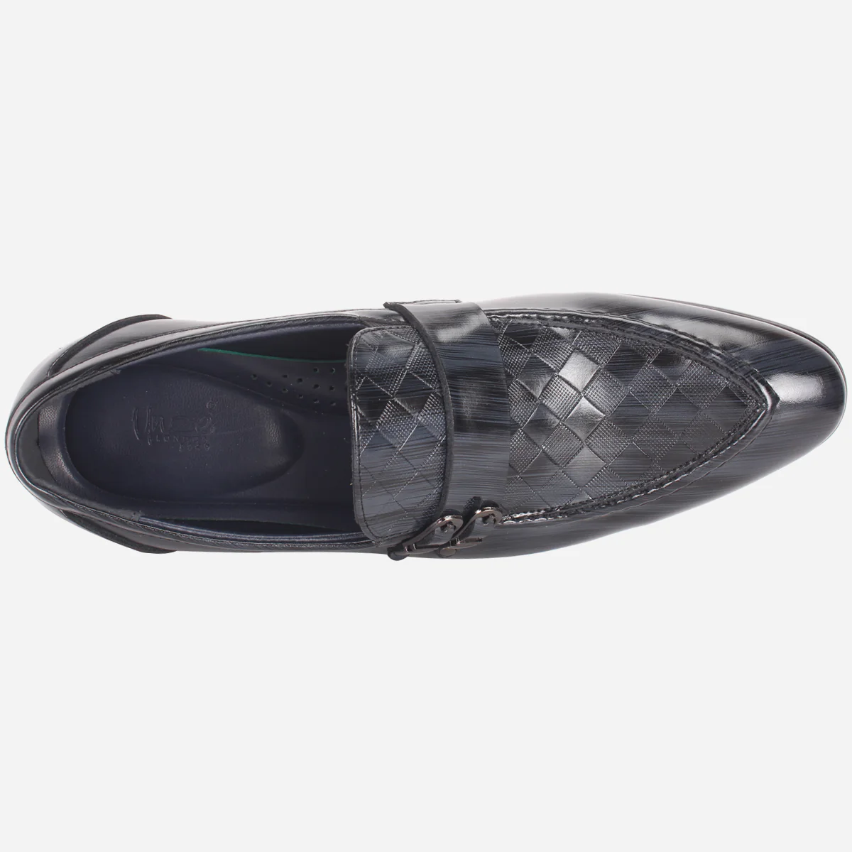 Mens "MAZIMA" Leather Office Formal Slide In Shoes - Image 4