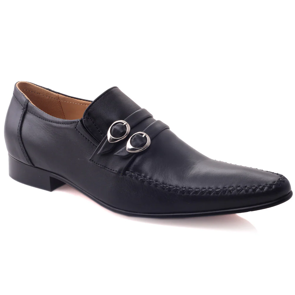 Mens ‘Mecknzi’ Buckled Leather Formal Shoes