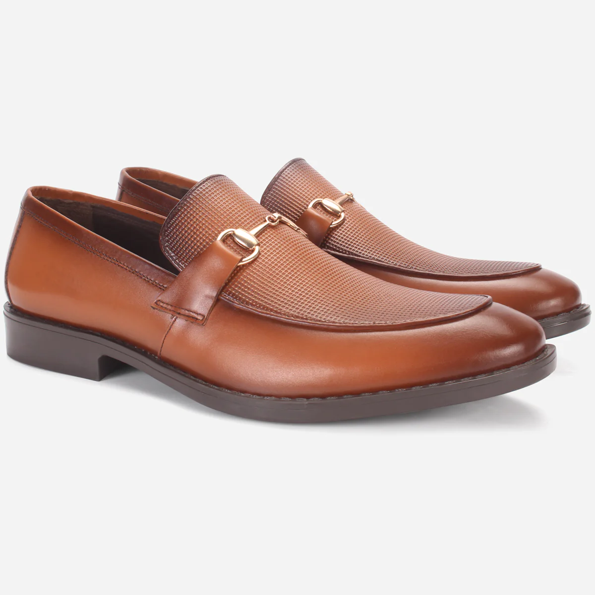 Mens "MEESAM" Leather Formal Slip-on Shoes - Image 2
