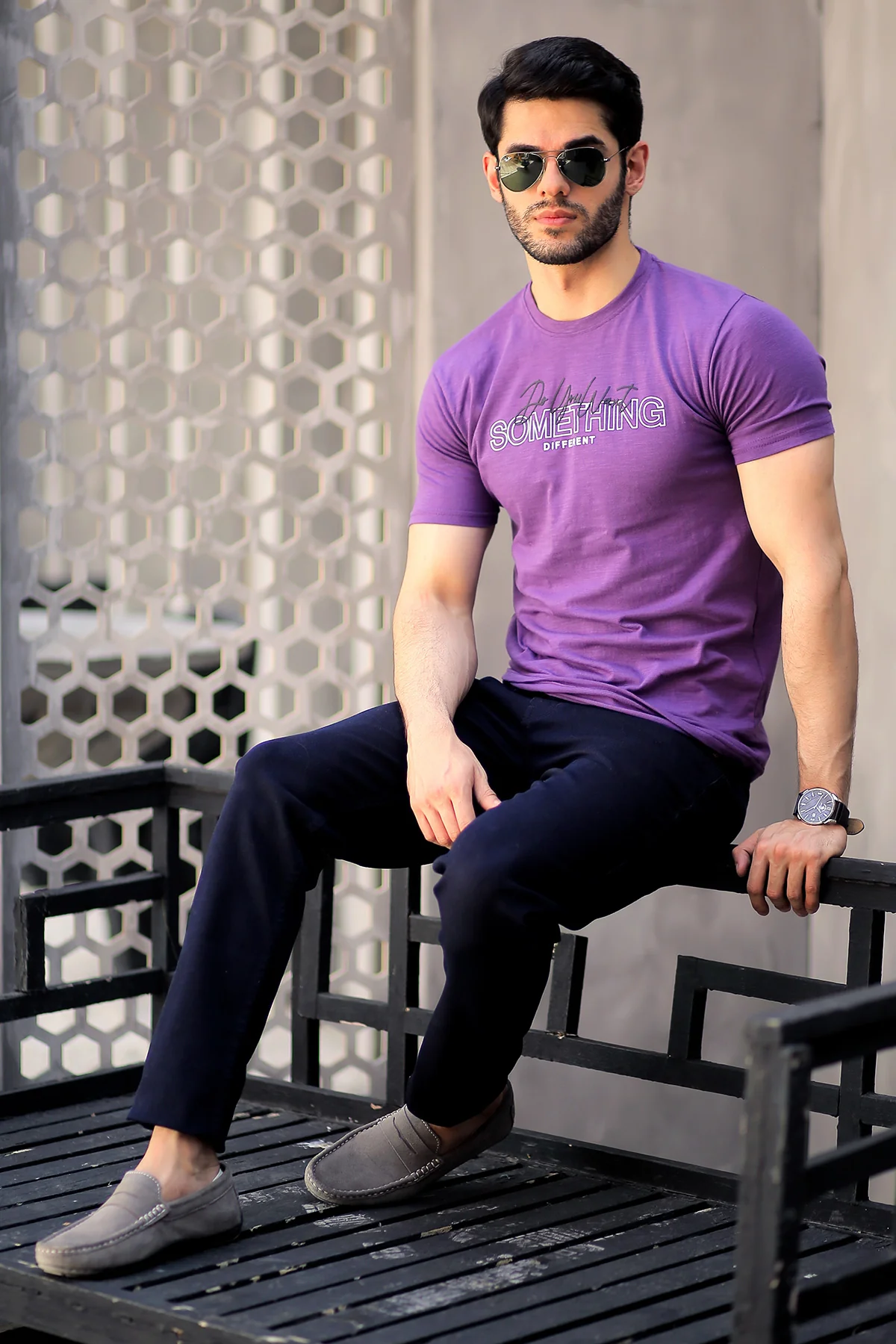 Mens "MIGXY" Graphic Casual T-Shirt - Image 4