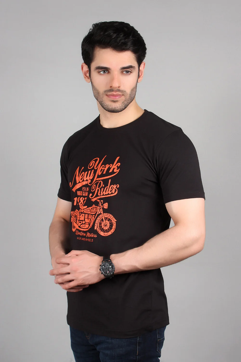 "MOKIR" Casual Graphic Crew Neck T-Shirt - Image 2