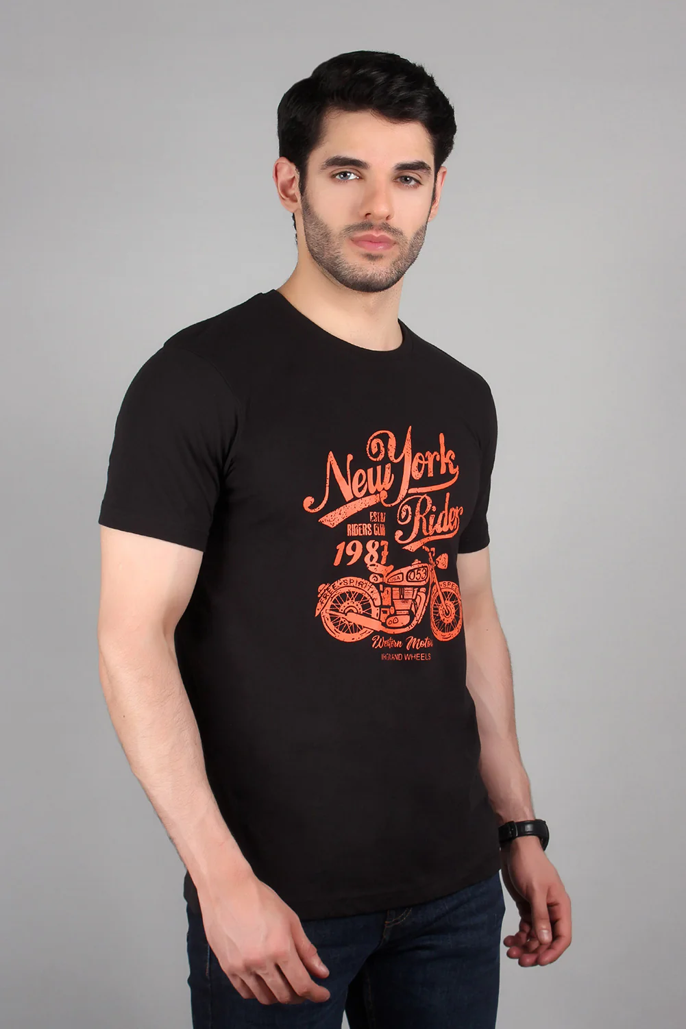 "MOKIR" Casual Graphic Crew Neck T-Shirt - Image 3