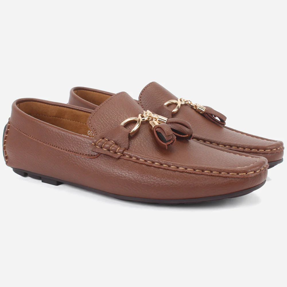 Mens "MURPHY" Comfortable Slip-Ons Moccasins - Image 2