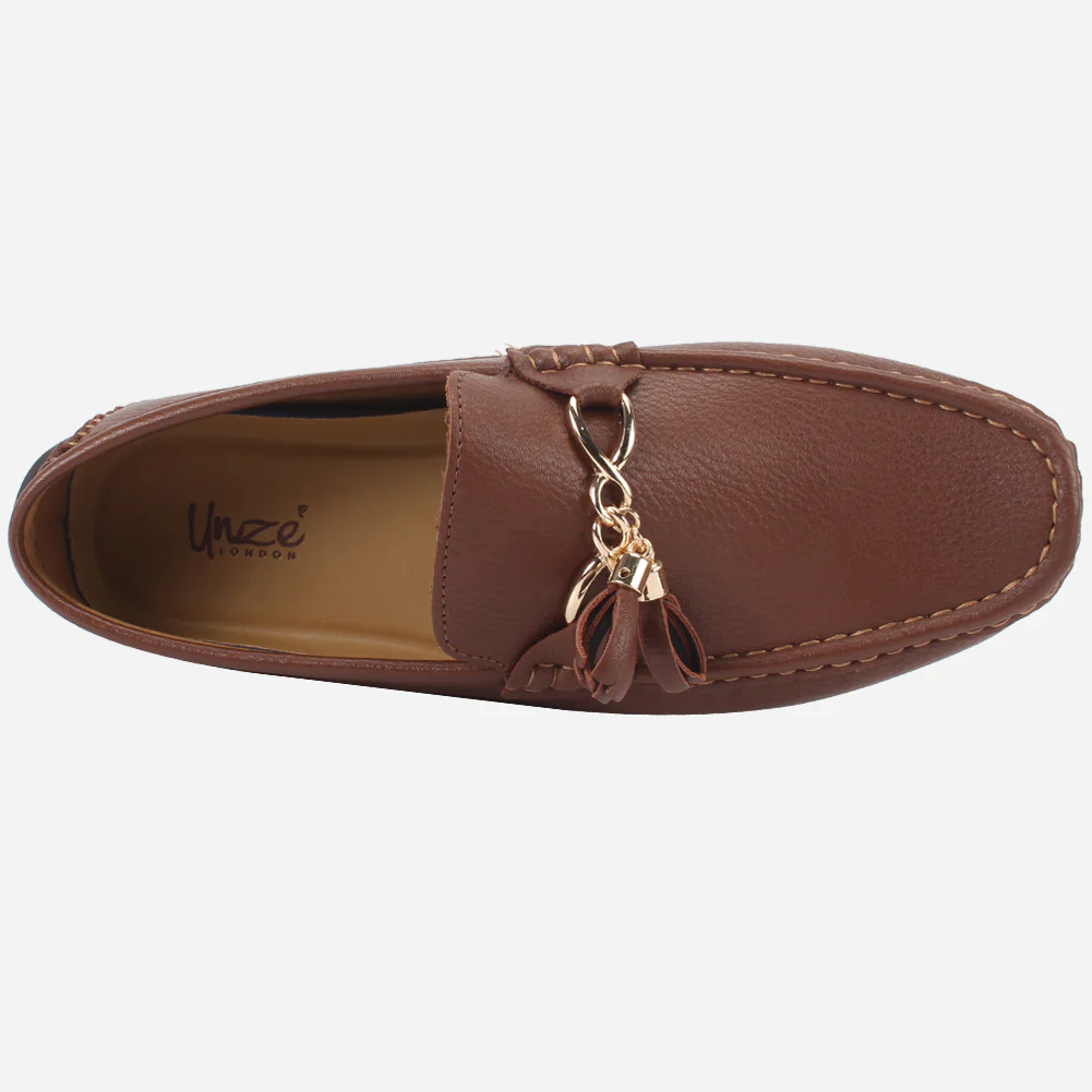 Mens "MURPHY" Comfortable Slip-Ons Moccasins - Image 4