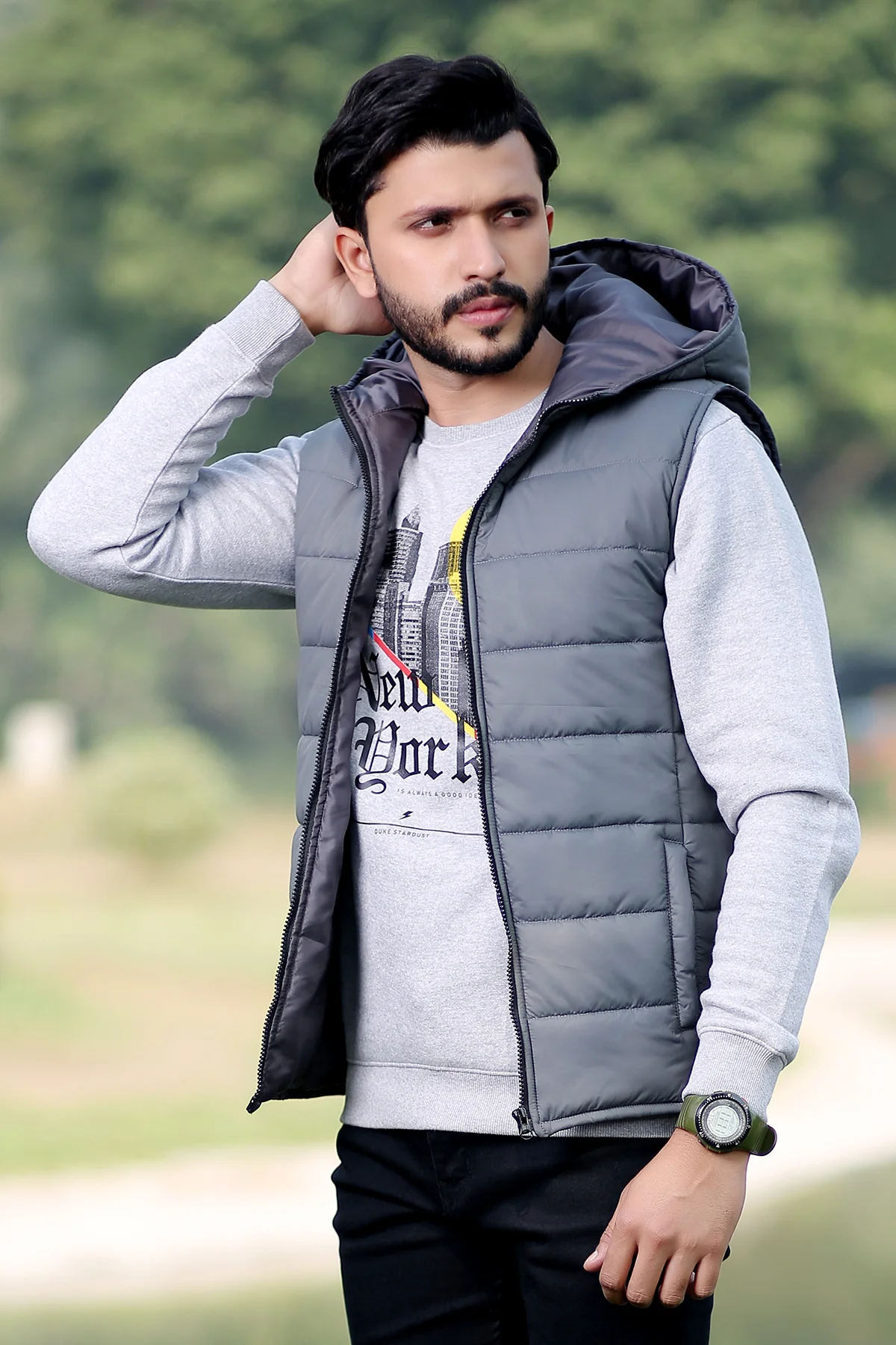 "NABS" Puff Winter Sleeveless Jacket Outerwear - Image 5