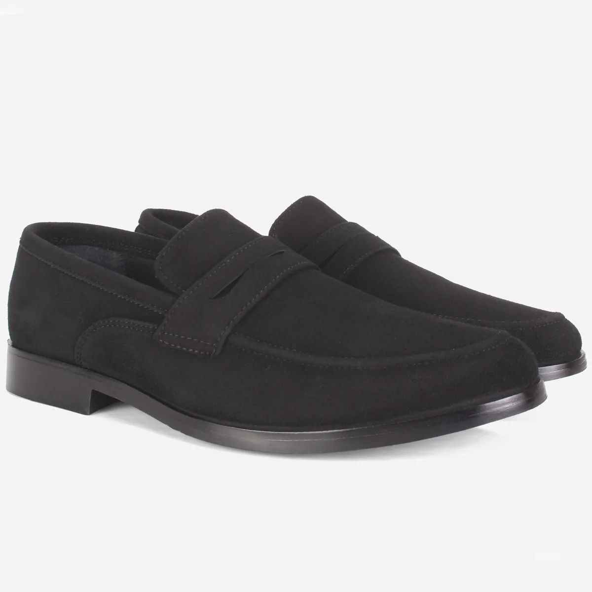 Mens "NAIMAR" Leather Slide In Loafers Shoes - Image 2