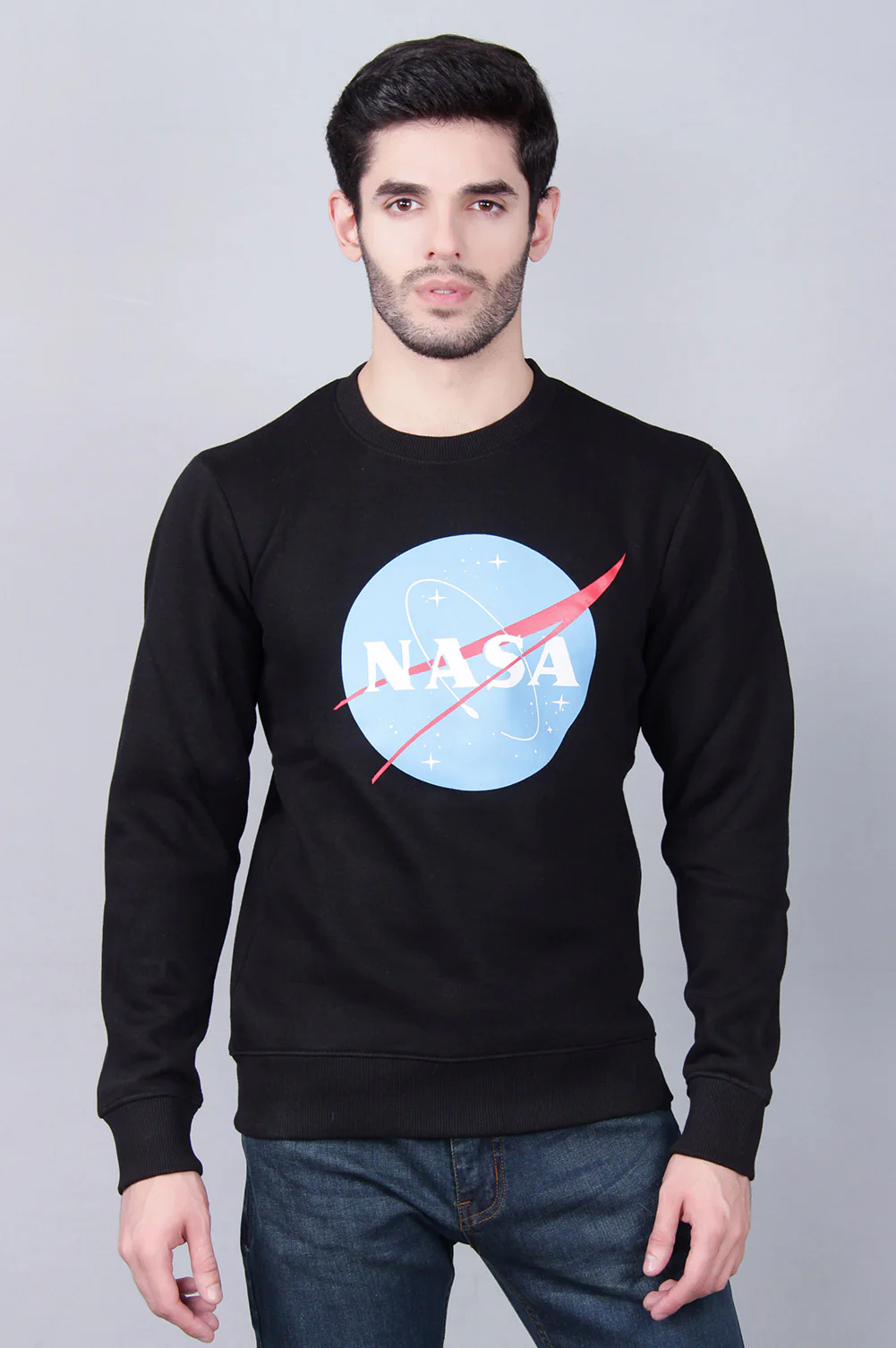Men's "NASA" Meatball Logo Worm Sweatshirt