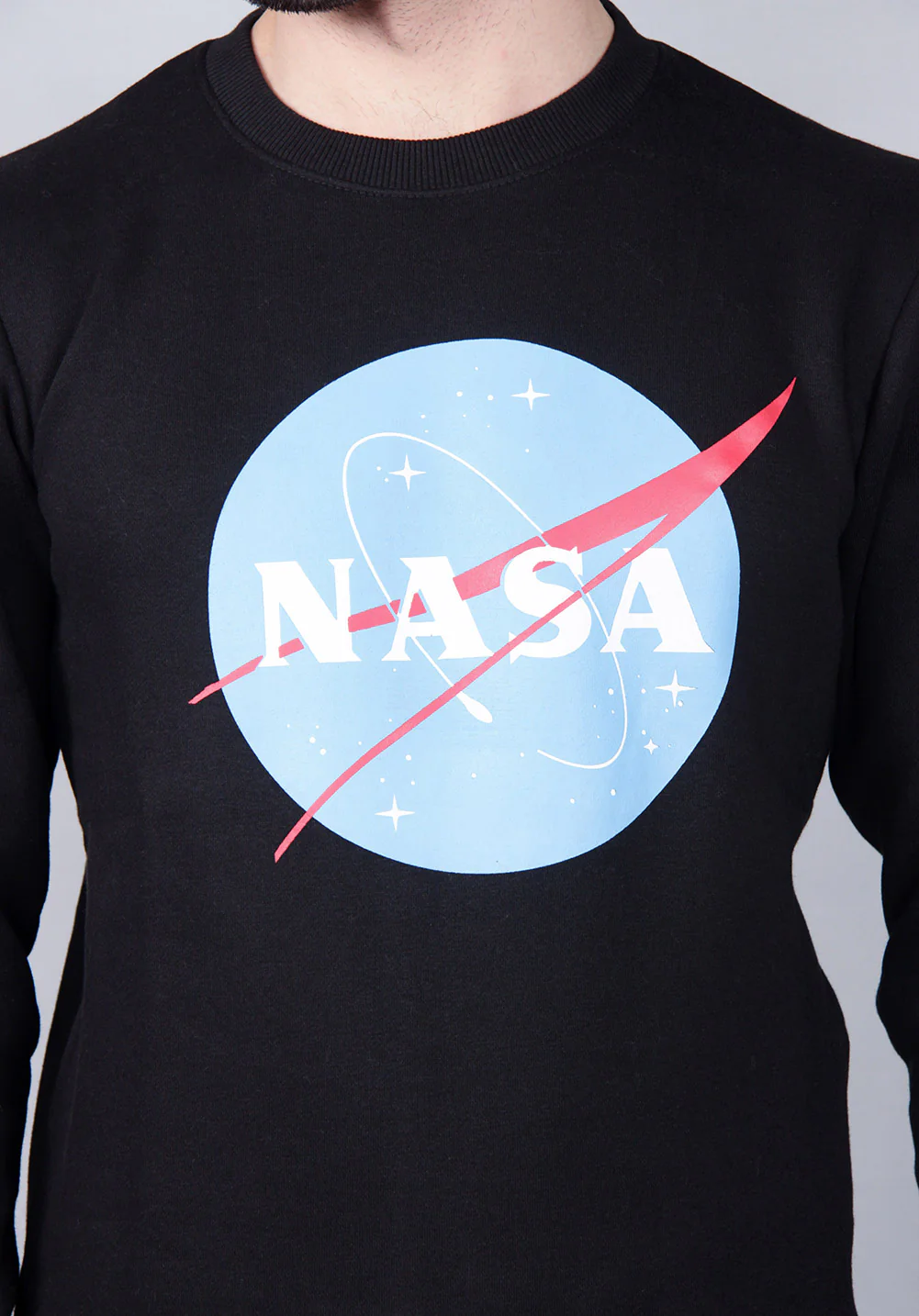 Men's "NASA" Meatball Logo Worm Sweatshirt - Image 4