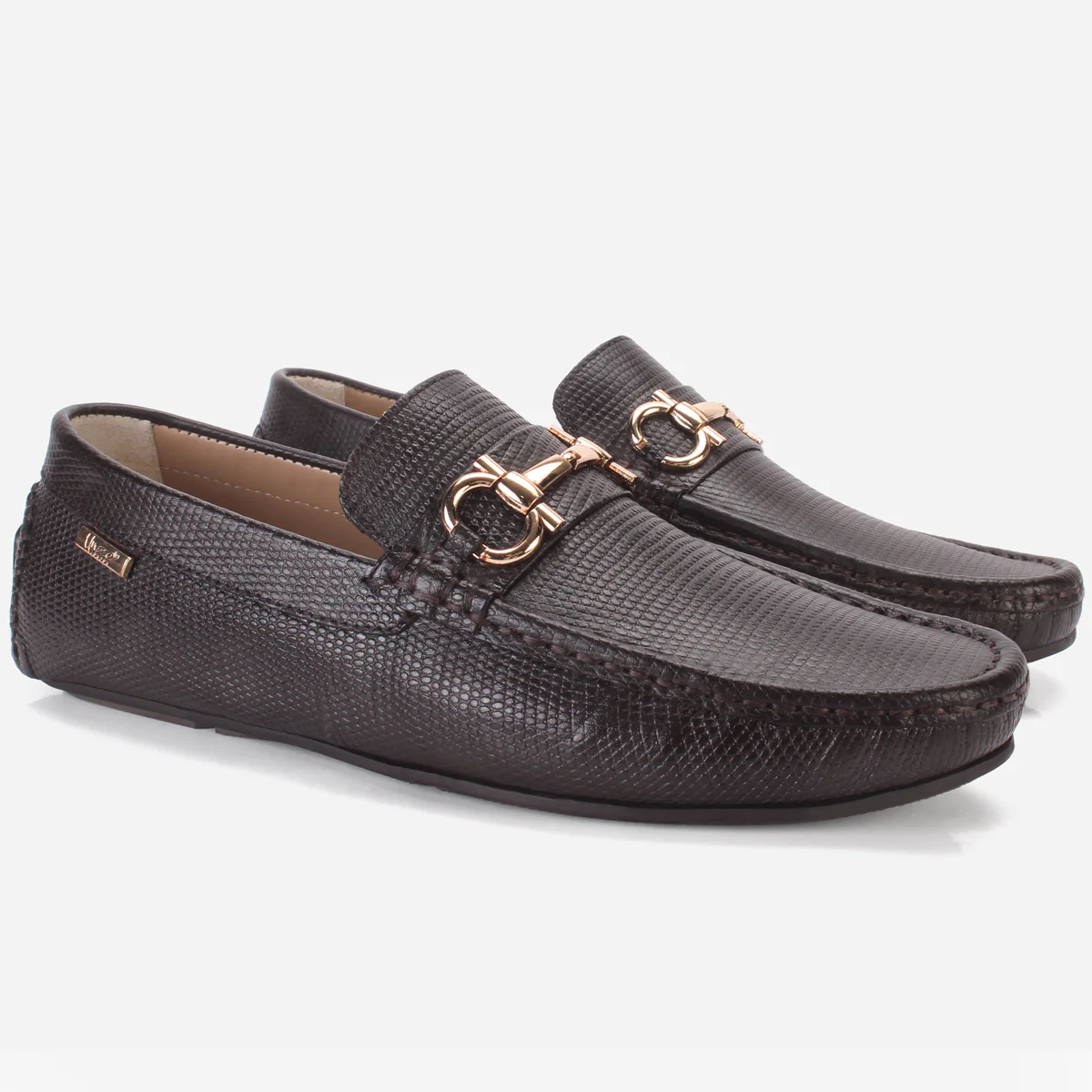Men's "NAUTIAL" Leather Buckled Moccasins Shoes - Image 2