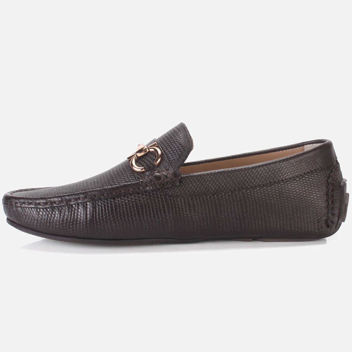 Men's "NAUTIAL" Leather Buckled Moccasins Shoes - Image 3