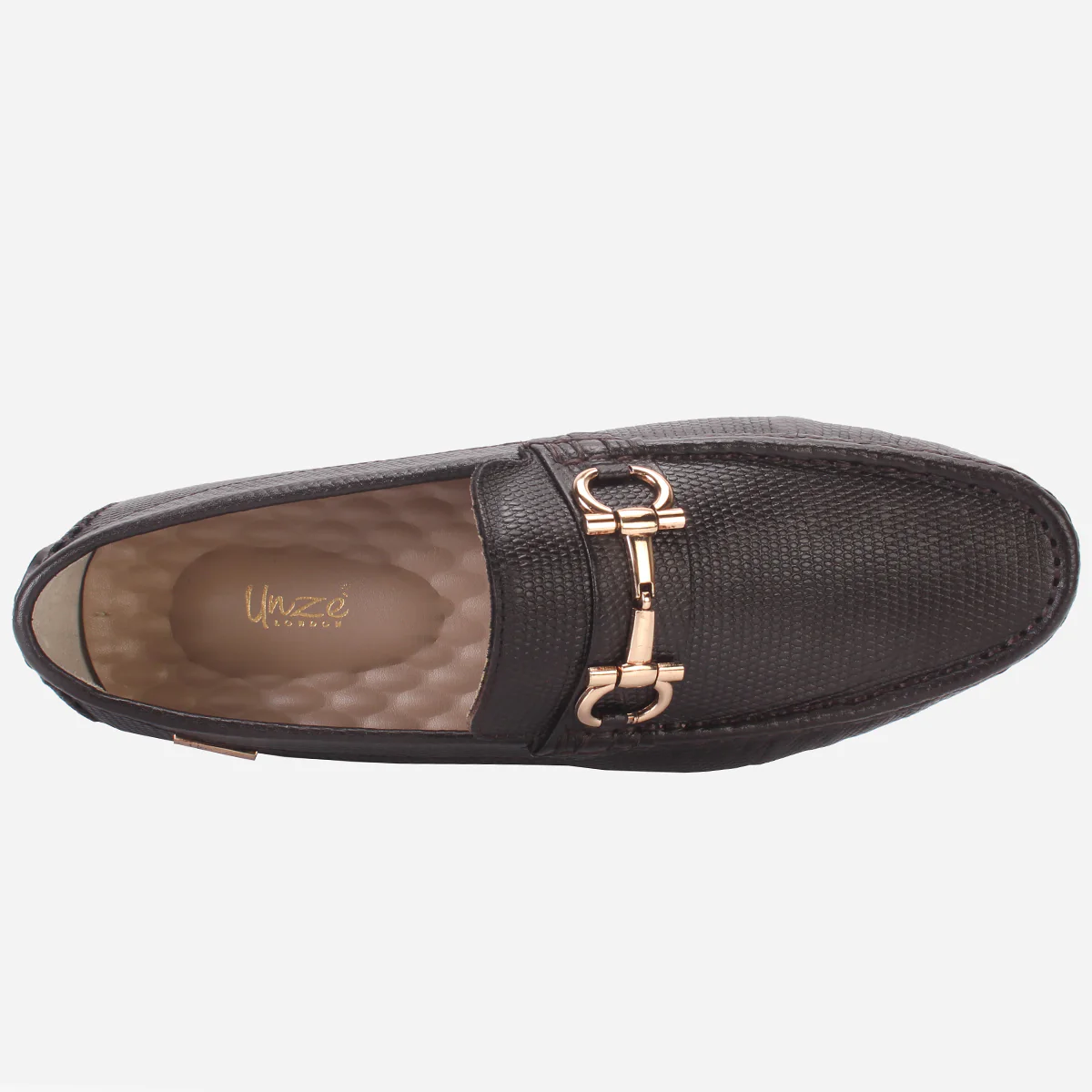 Men's "NAUTIAL" Leather Buckled Moccasins Shoes - Image 4