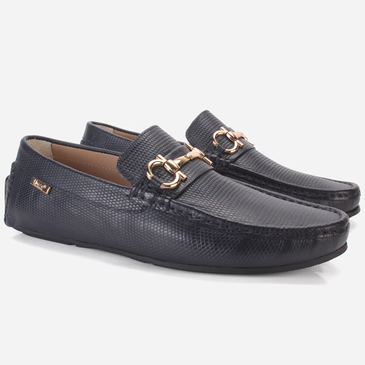Men's "NAUTIAL" Leather Buckled Moccasins Shoes - Image 2