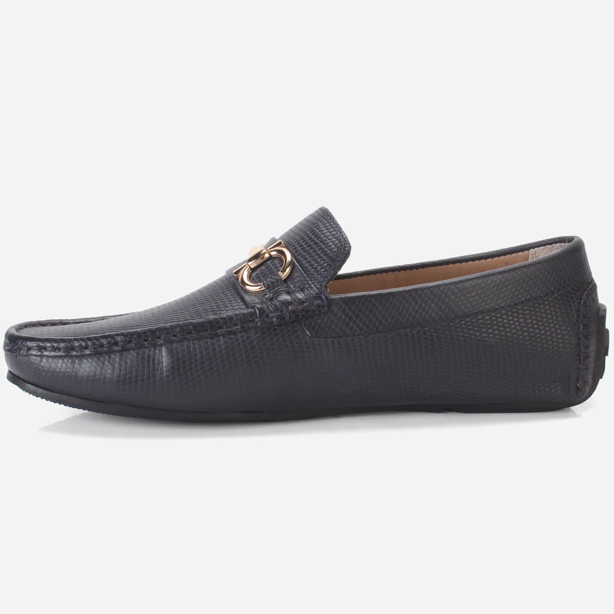 Men's "NAUTIAL" Leather Buckled Moccasins Shoes - Image 3