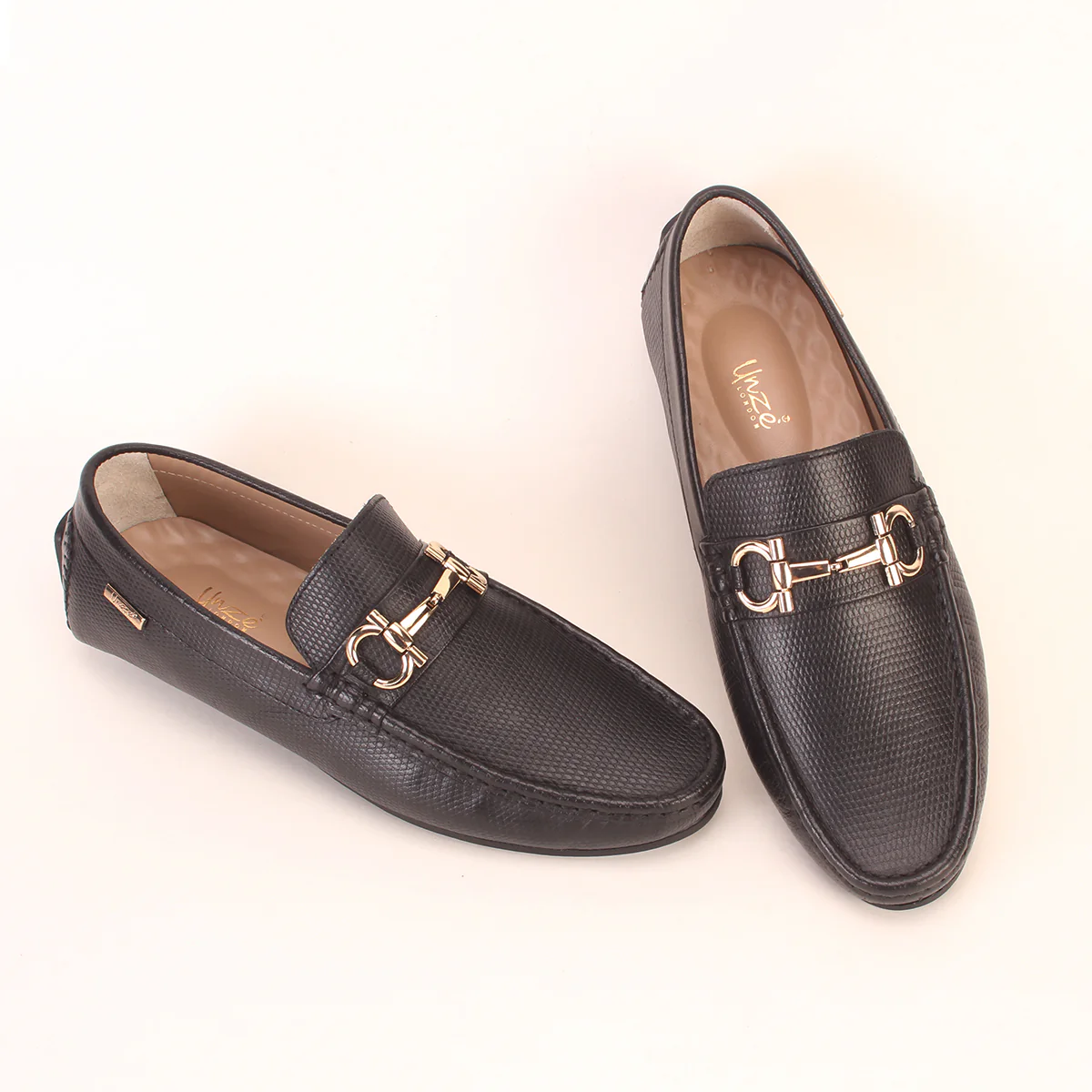 Men's "NAUTIAL" Leather Buckled Moccasins Shoes - Image 6