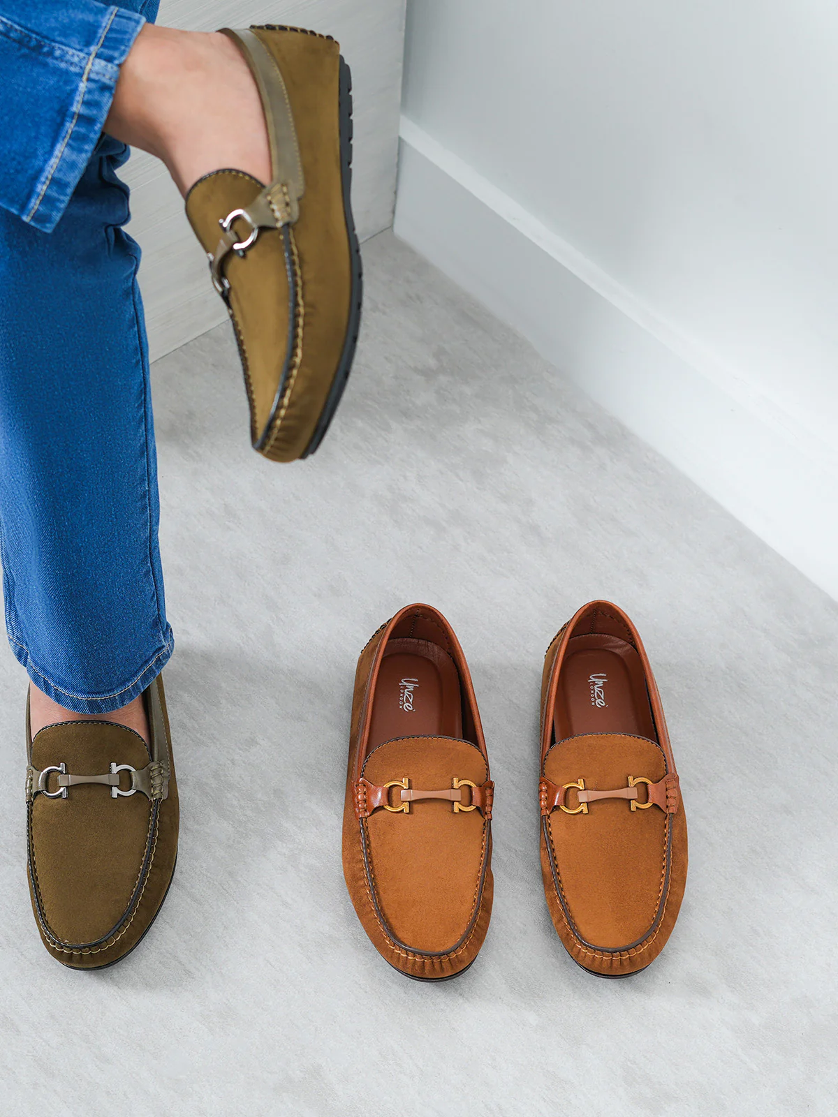Mens "NAVIGA" Adorned Comfy Shoes - Image 3