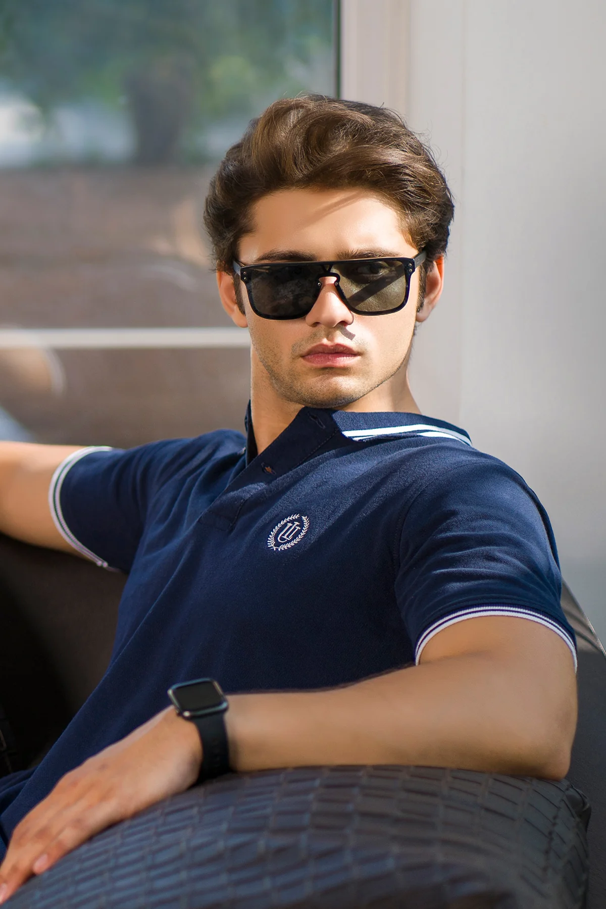 Mens "NAZ" Summer Polo Short Sleeves T-Shirt - Image 2