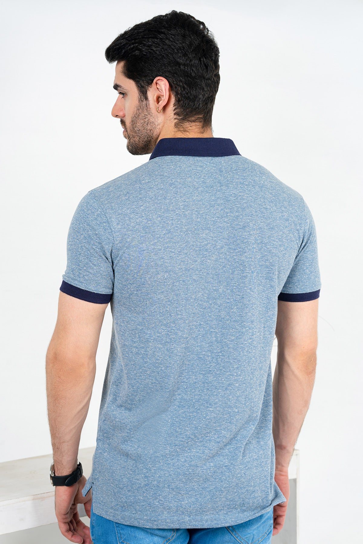 Mens "NOIRA" Trendy Cotton Polo T-Shirt - Image 3