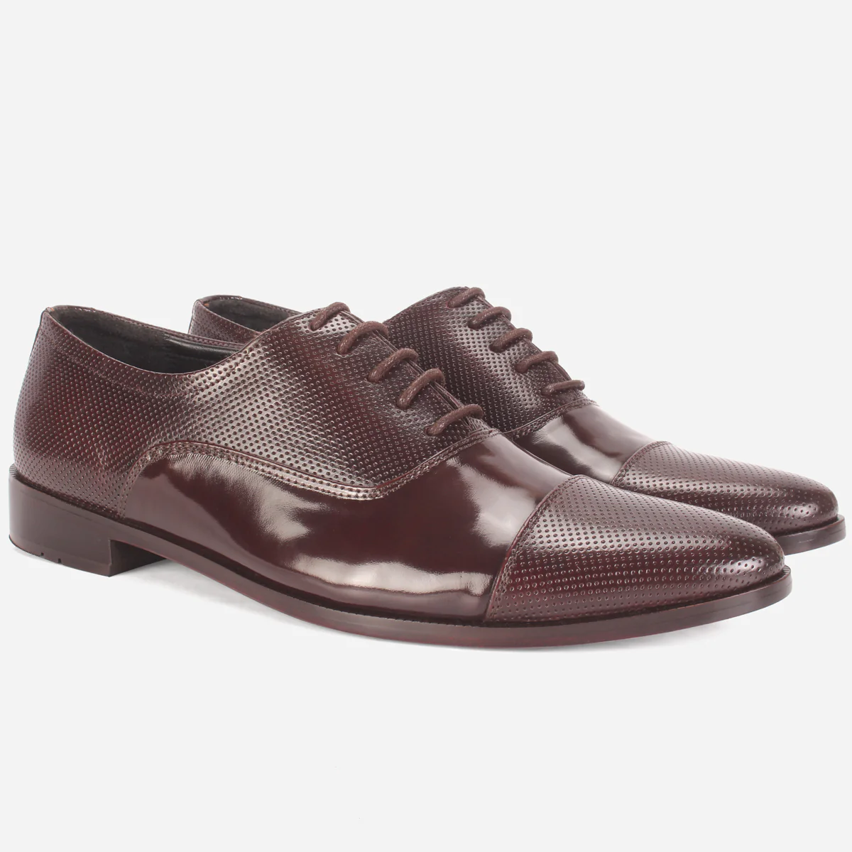 Mens "NOMAIR" Leather Laced Up Leather Dress Shoes - Image 2