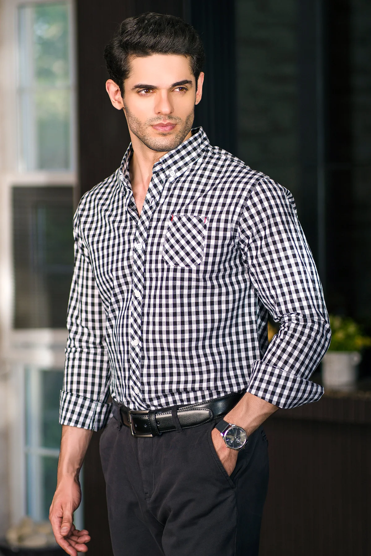 "NUBIA" Checkered Summer Casual Shirt - Image 2