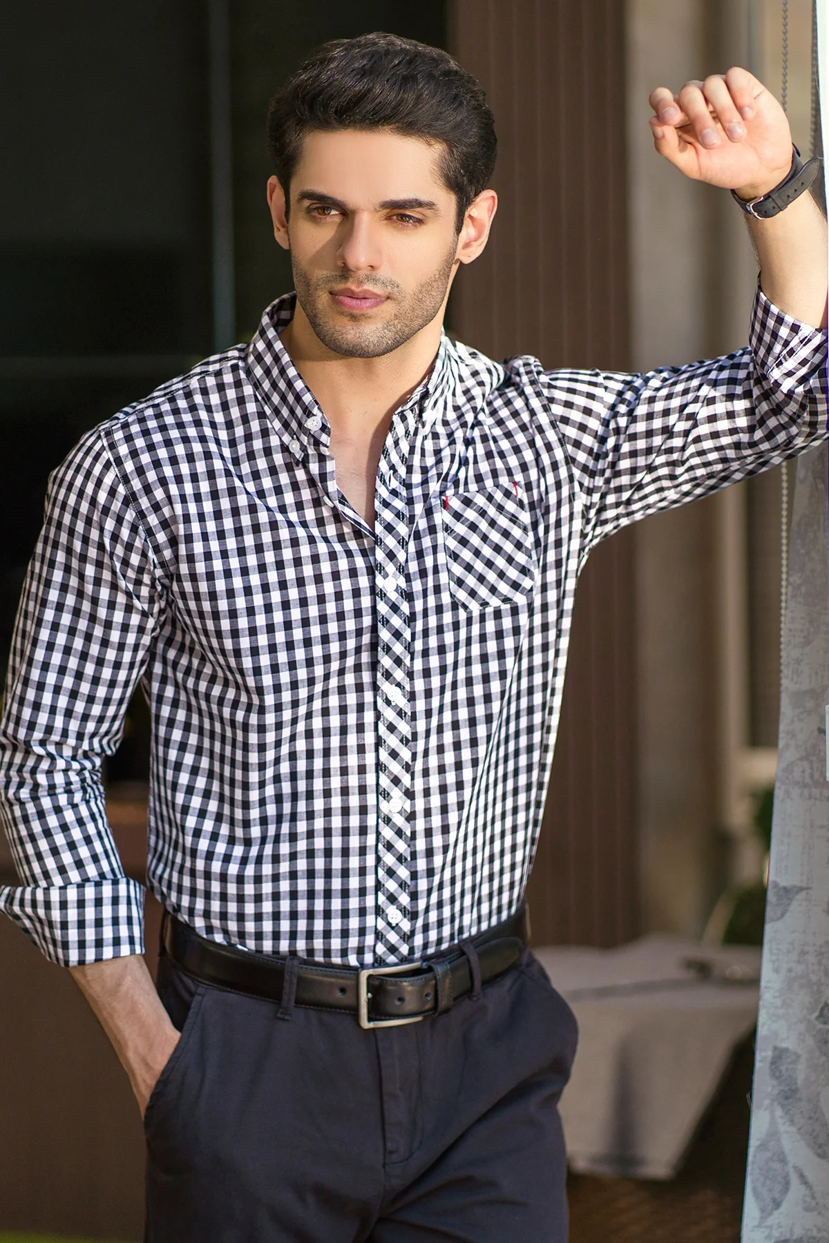 "NUBIA" Checkered Summer Casual Shirt - Image 4