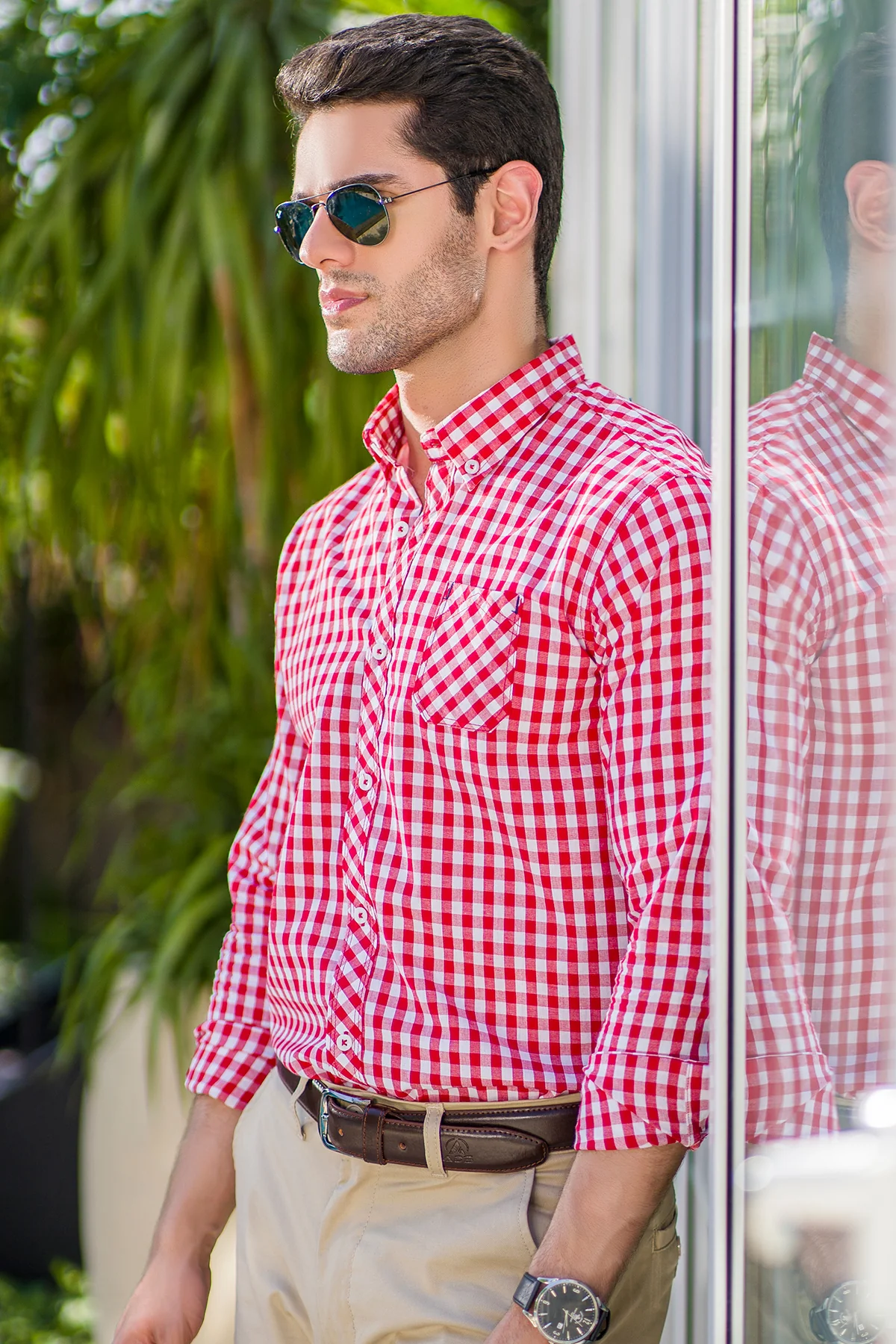 "NUBIA" Checkered Summer Casual Shirt - Image 4