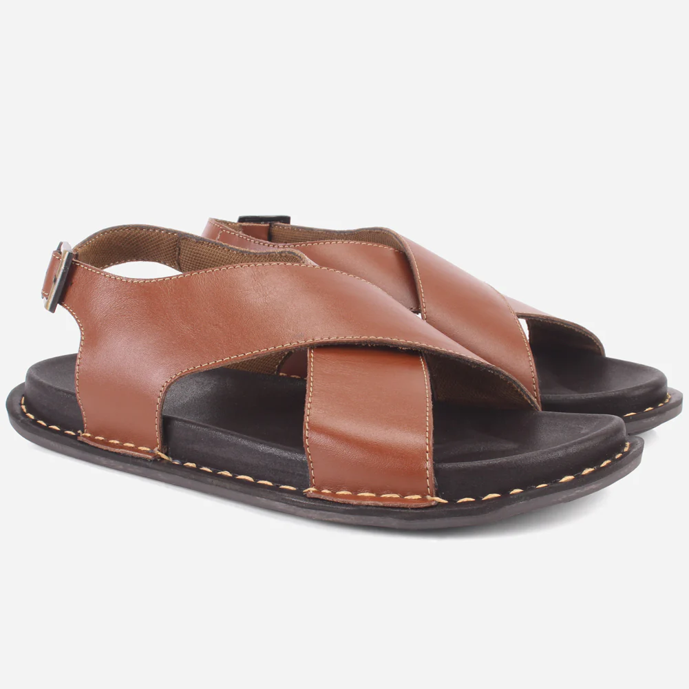 Men's "NYTON" Leather Strappy Summer Sandals - Image 2