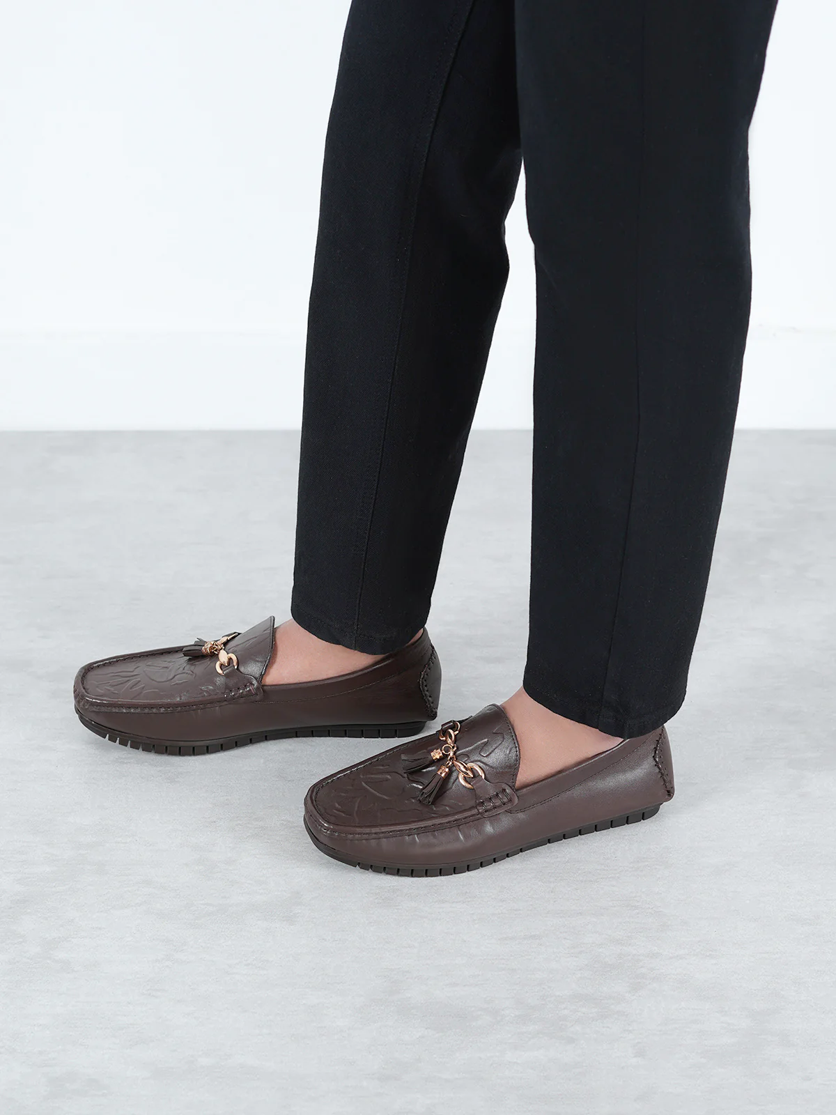 Mens "OBERON" Comfy Slip on Moccasins - Image 3