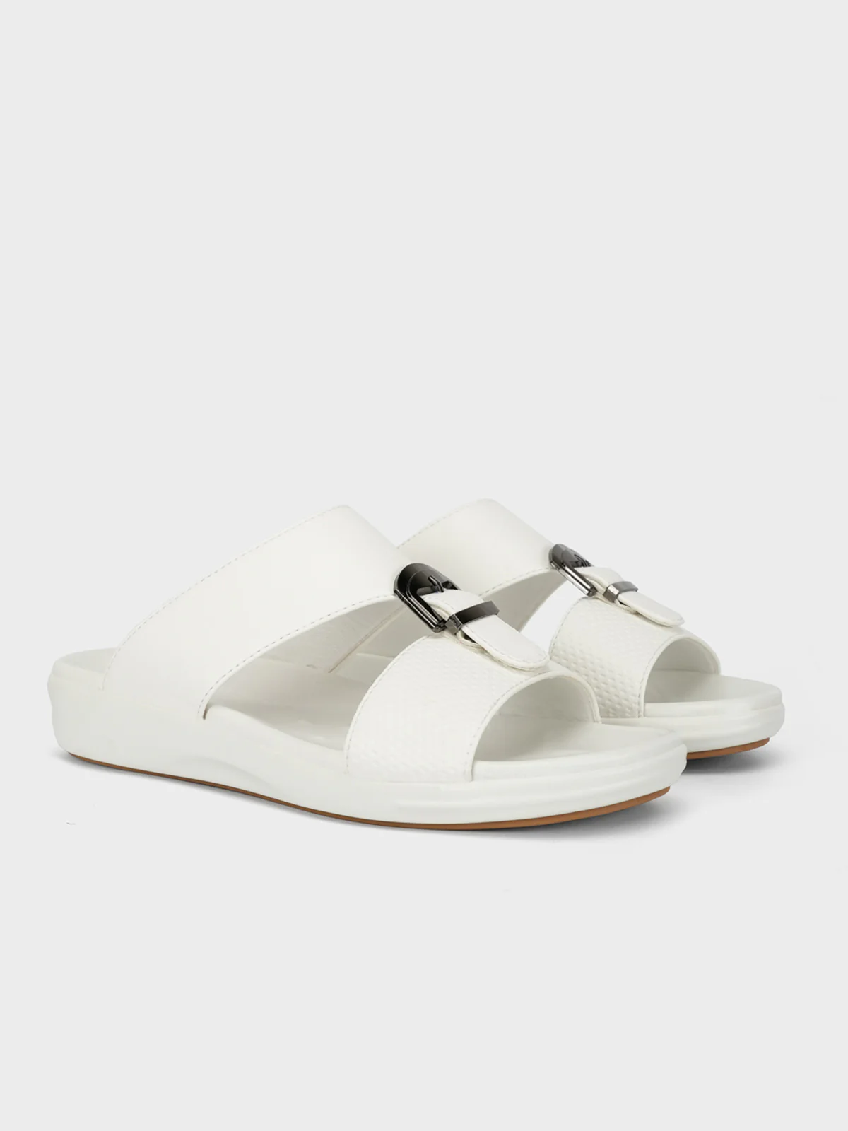Mens "OLEH" Buckled Flat Summer Slippers - Image 2