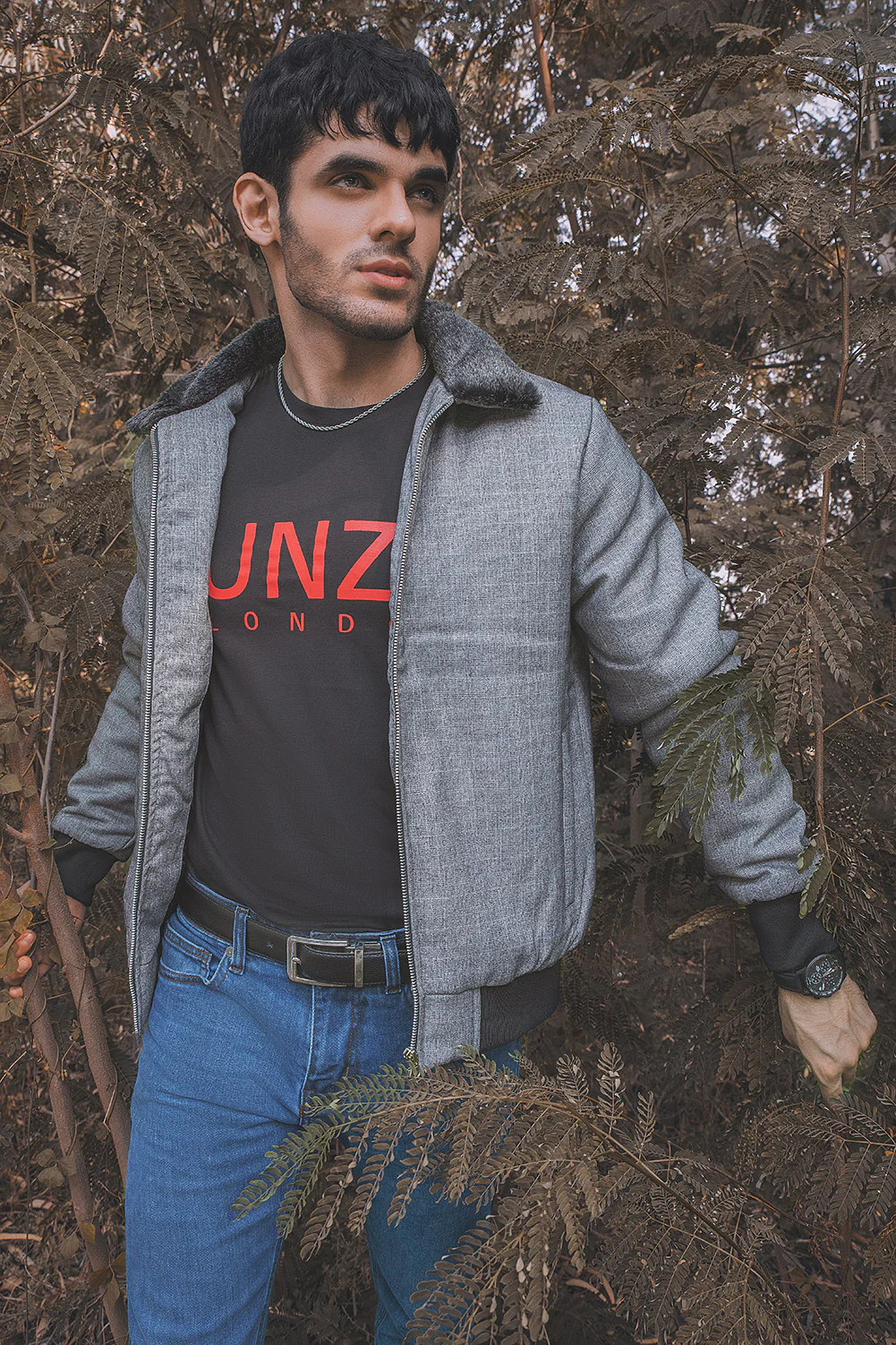 "PEAKY" Winter Warm Fur Collar Trucker Jacket - Image 3